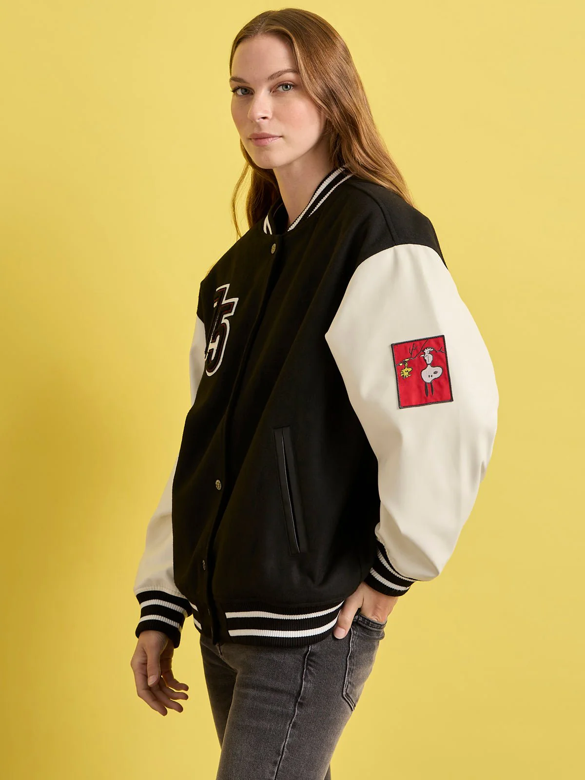 Sanctuary x PEANUTS 75th Anniversary Varsity Jacket - Image 5
