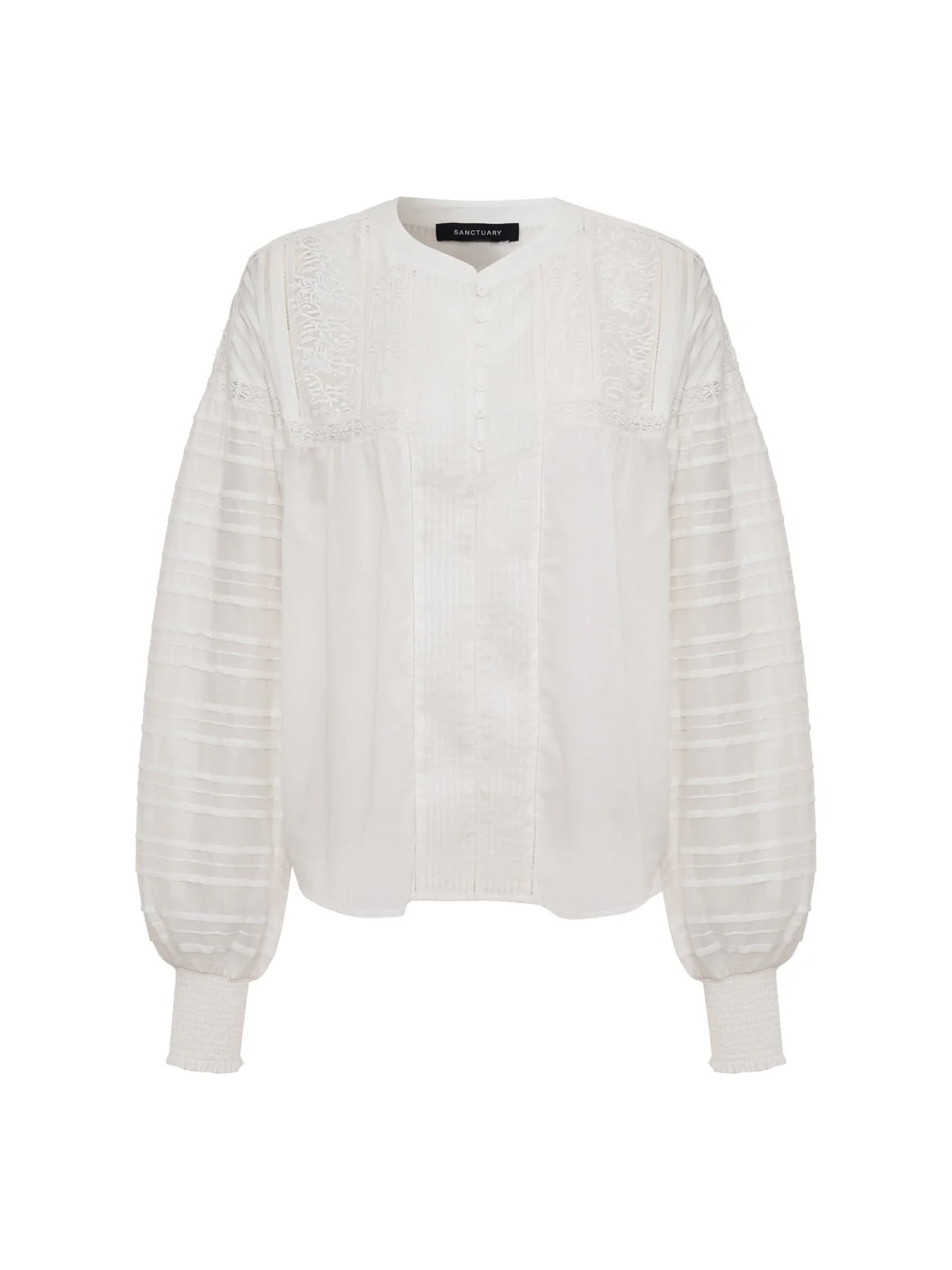 Adore You Embroidered Blouse White - Image 6