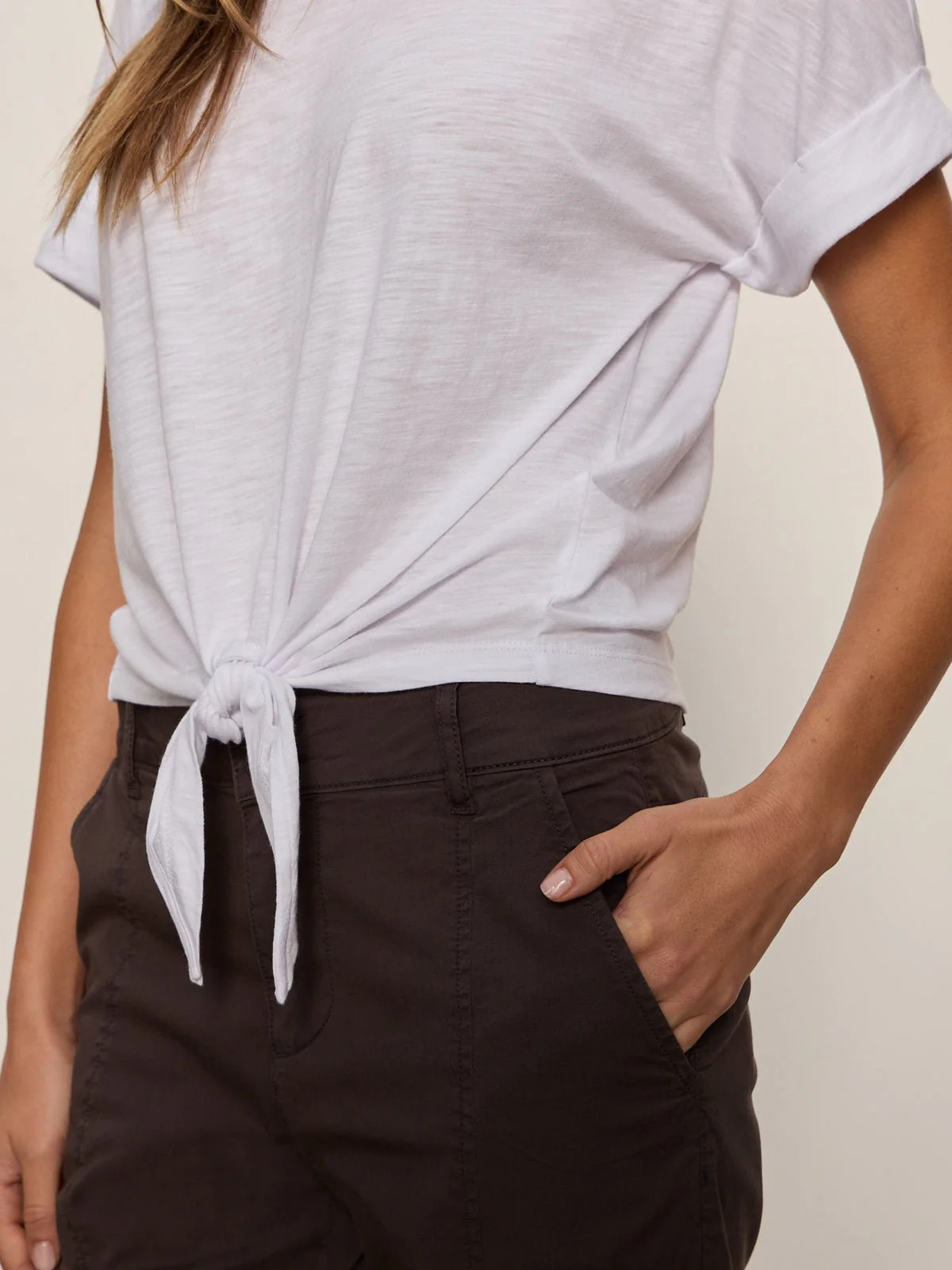 All Day Tie Tee White - Image 3