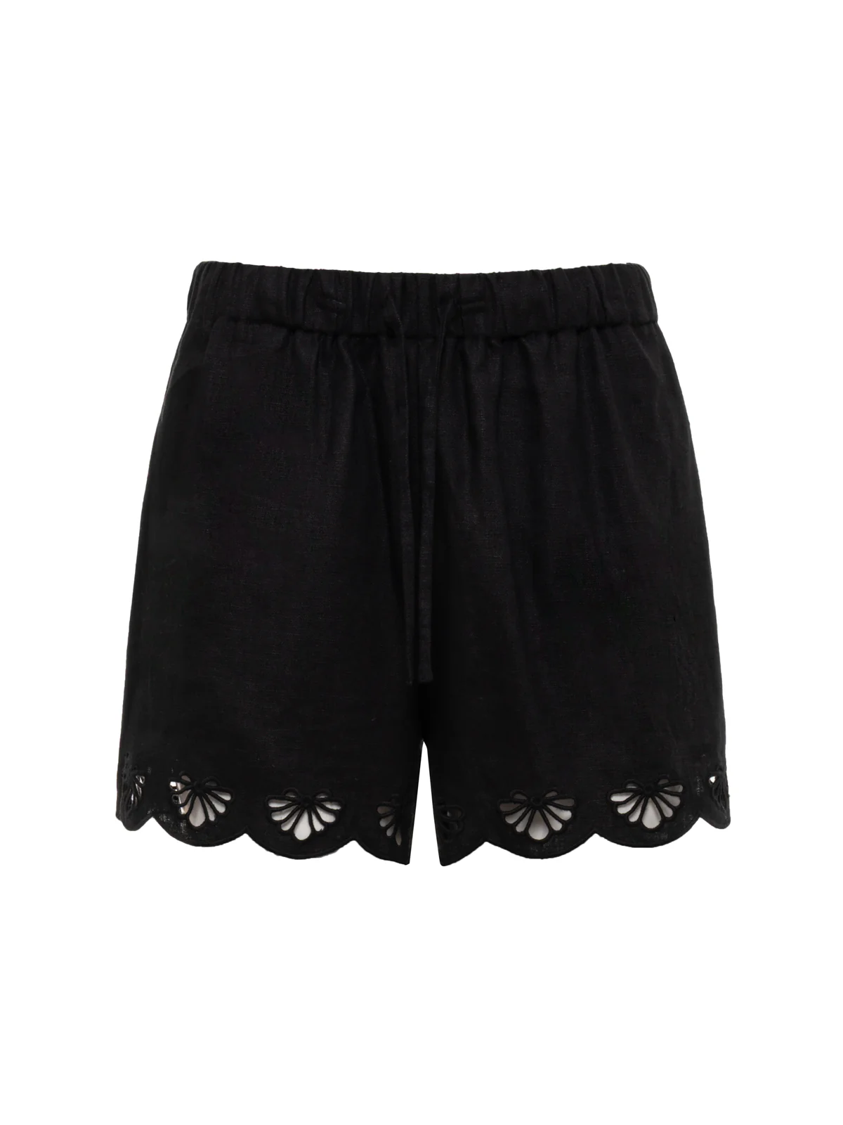 Almost There Linen Shorts Black Extended Sizing - Image 6