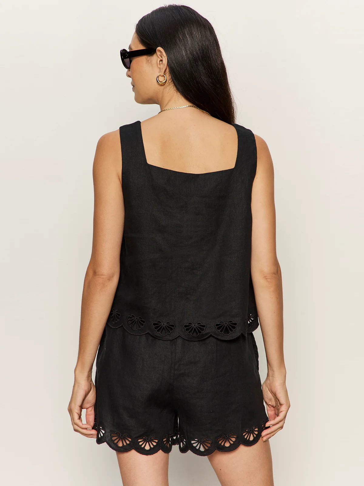 Almost There Linen Top Black - Image 2