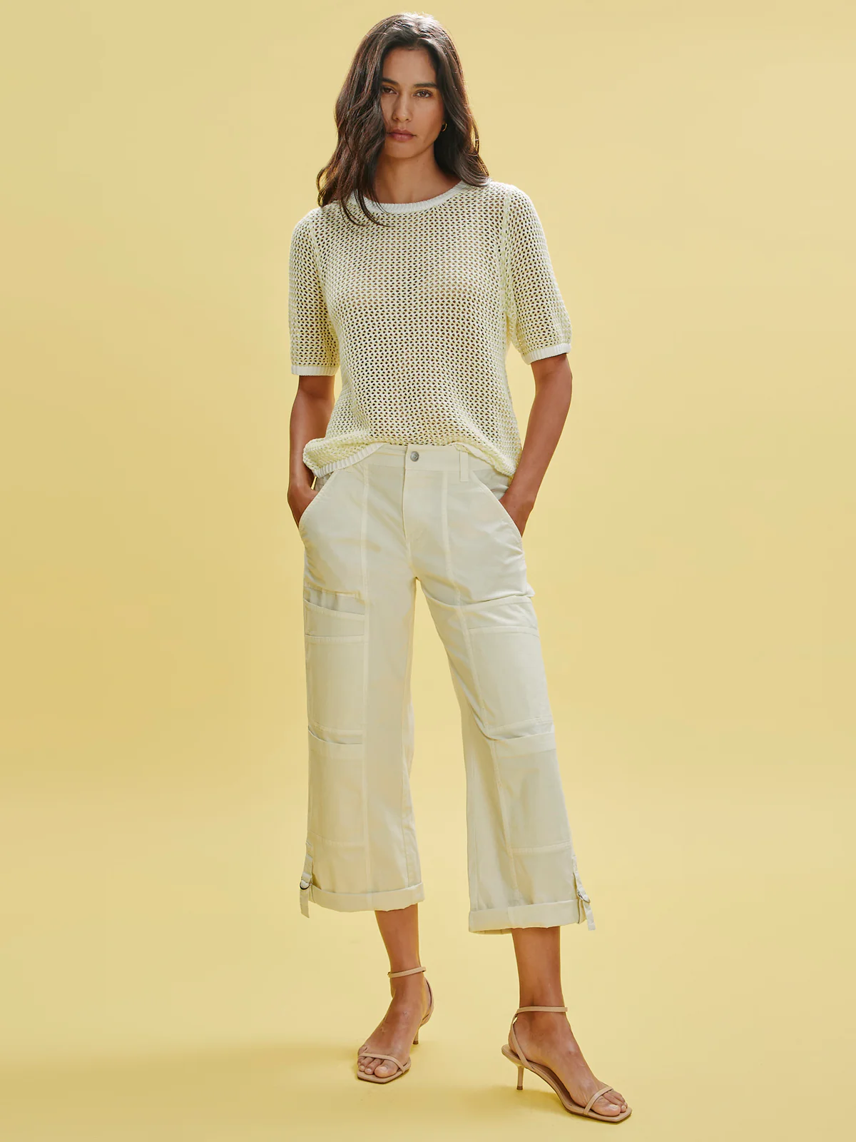 Angels Cargo Pant Washed Lemon - Image 6