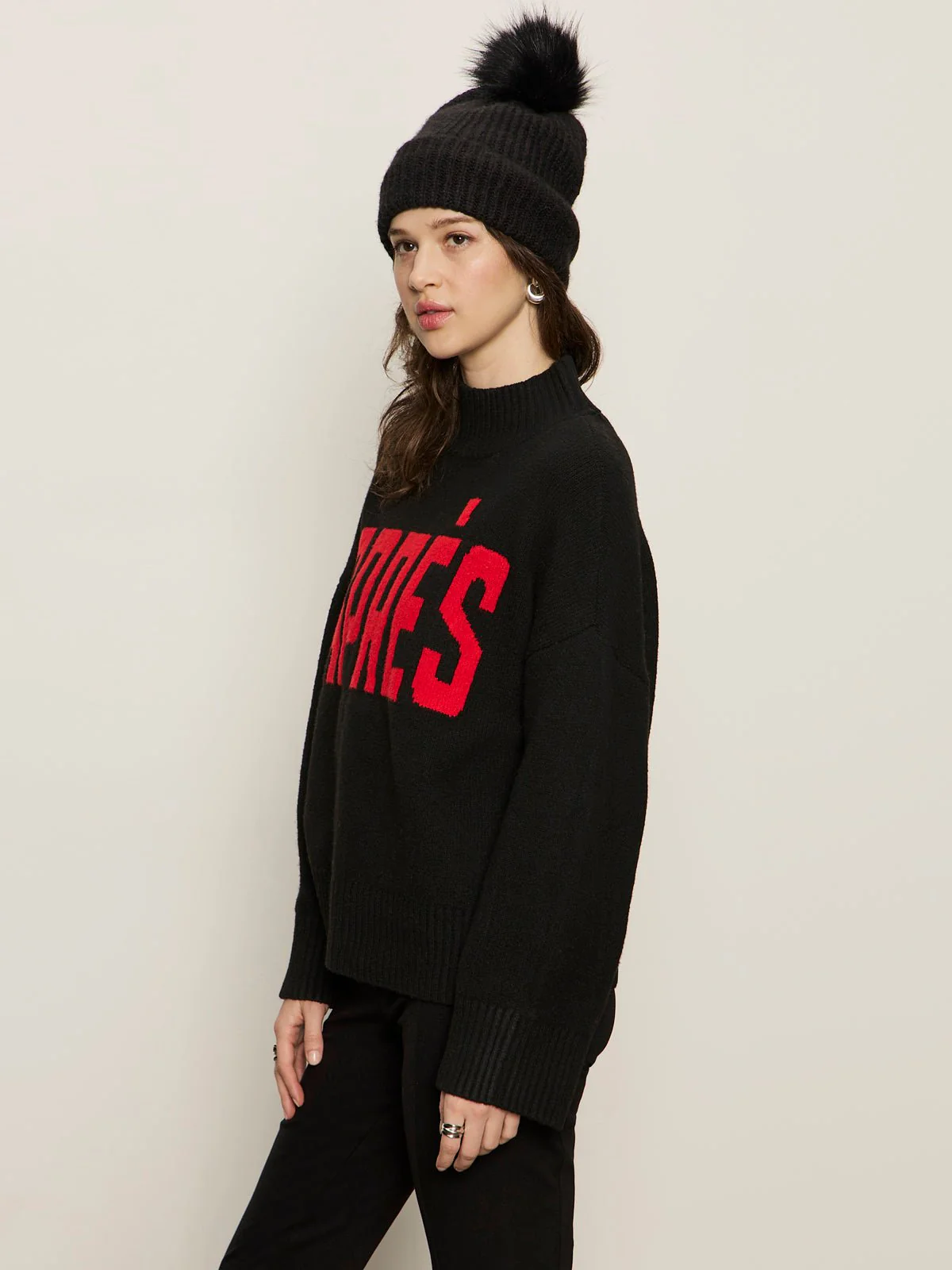 Apres Ski Sweater Black/Mars Red - Image 2