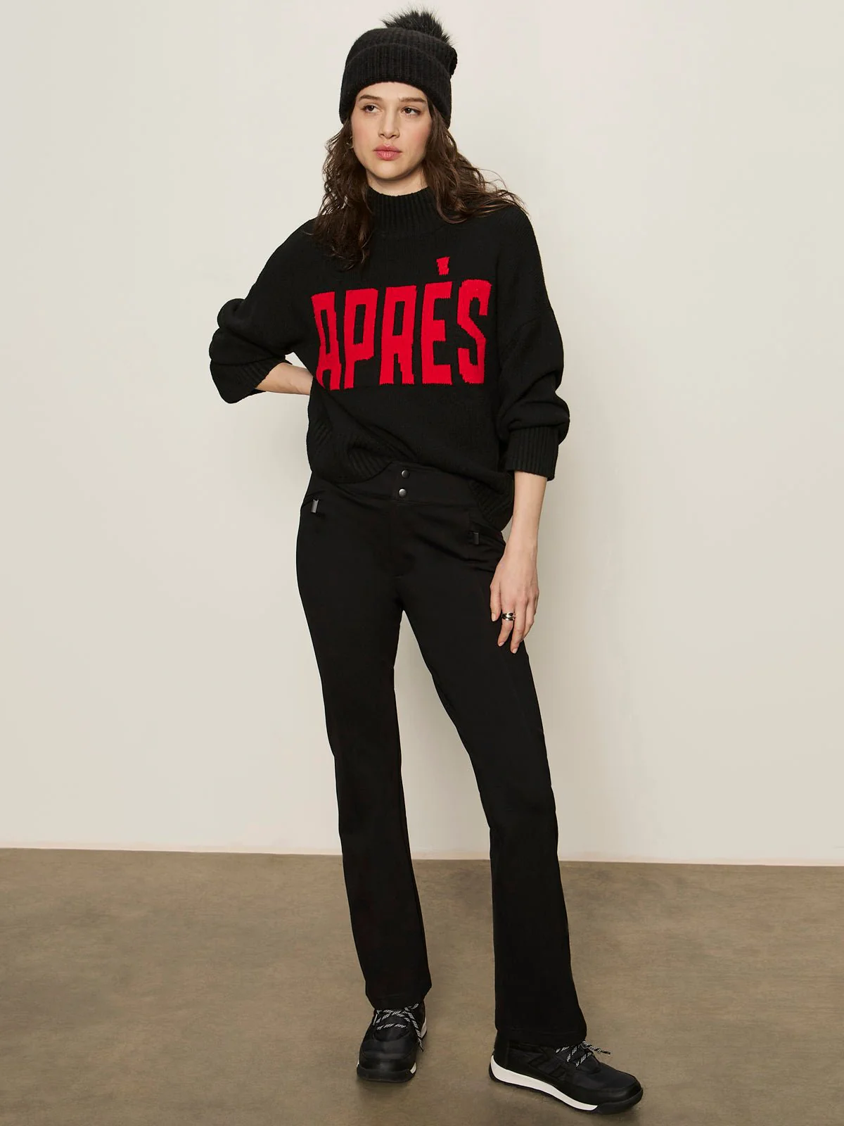 Apres Ski Sweater Black/Mars Red - Image 5