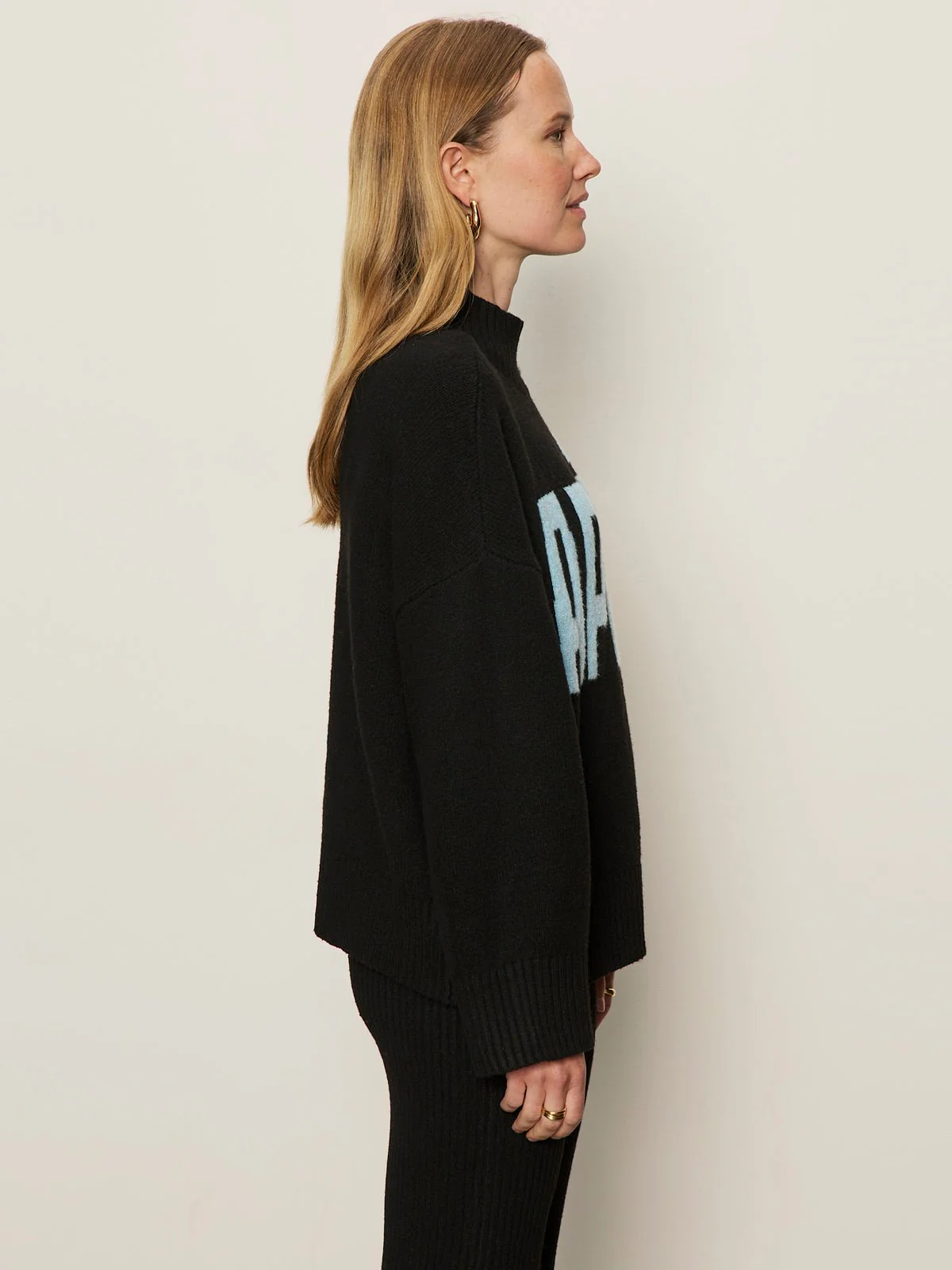 Apres Ski Sweater Black/Aquamarine - Image 3
