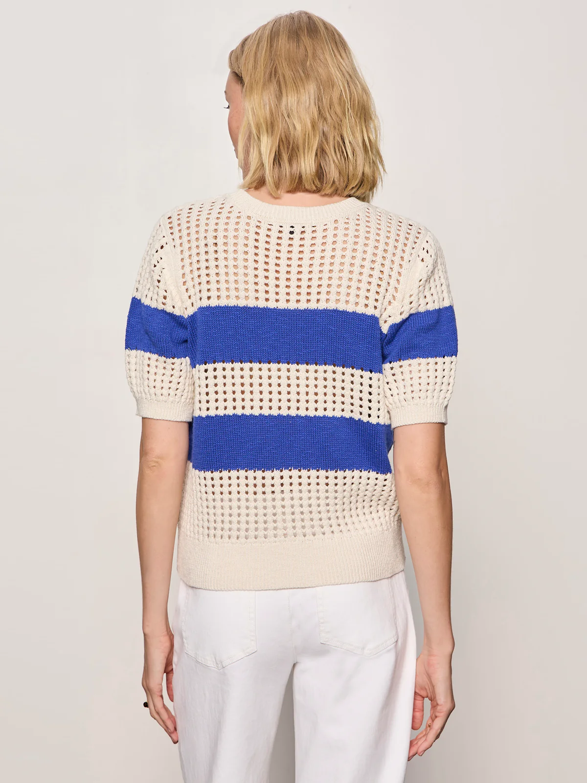 Beachside Openwork Tee Collagen With Luminous Blue - Image 2