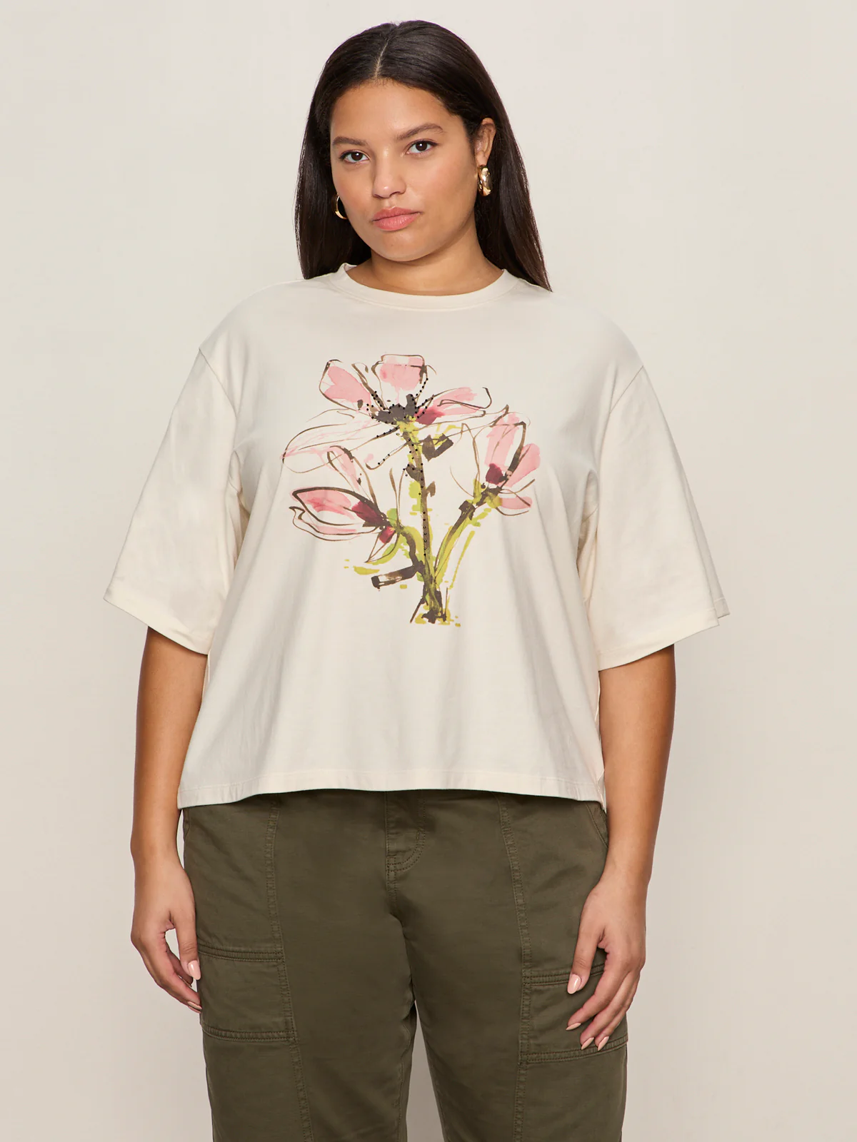 Belle Artist Tee Fleur Extended Sizing - Image 3