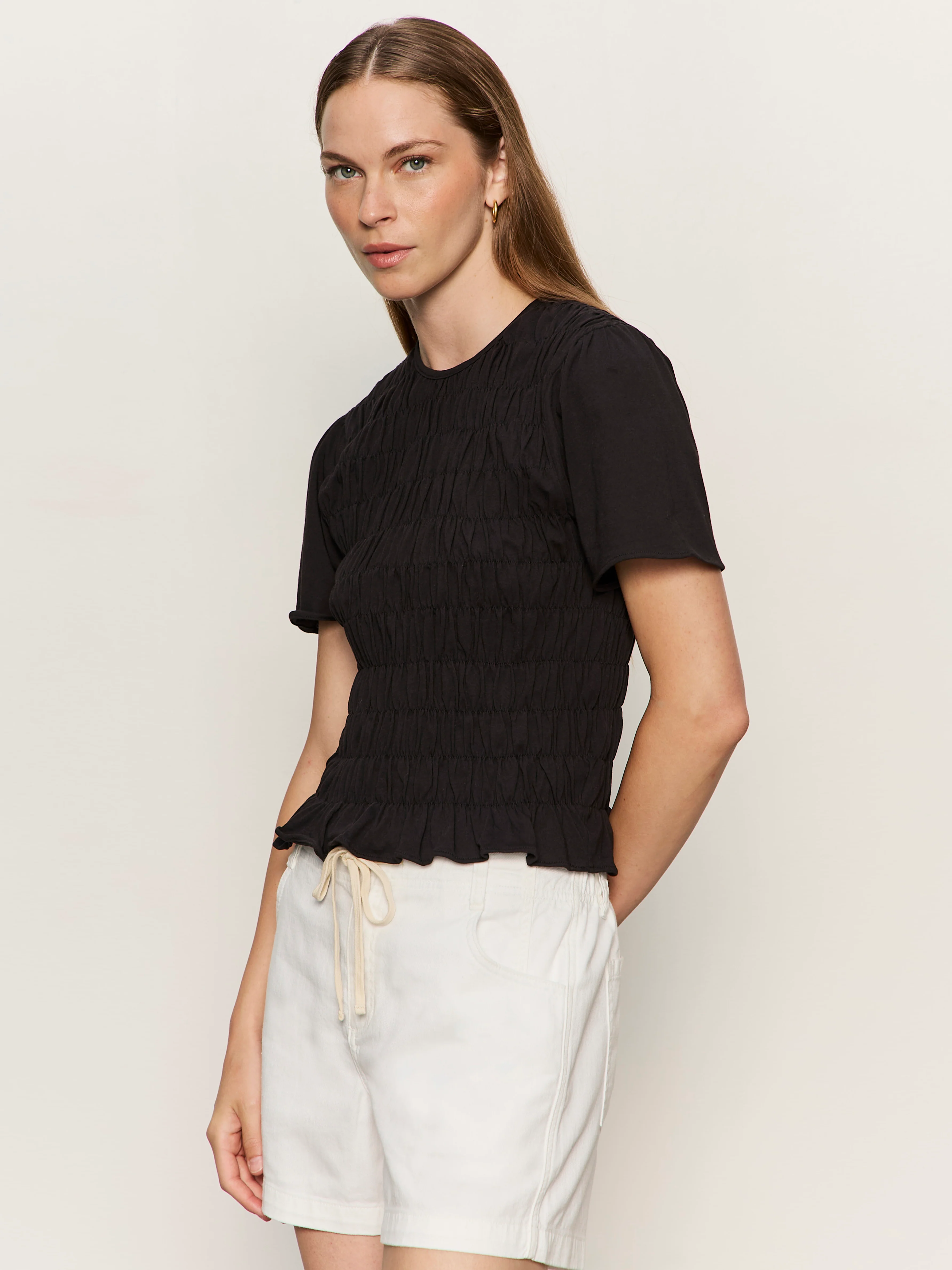 Better Together Smocked Top Black - Image 3