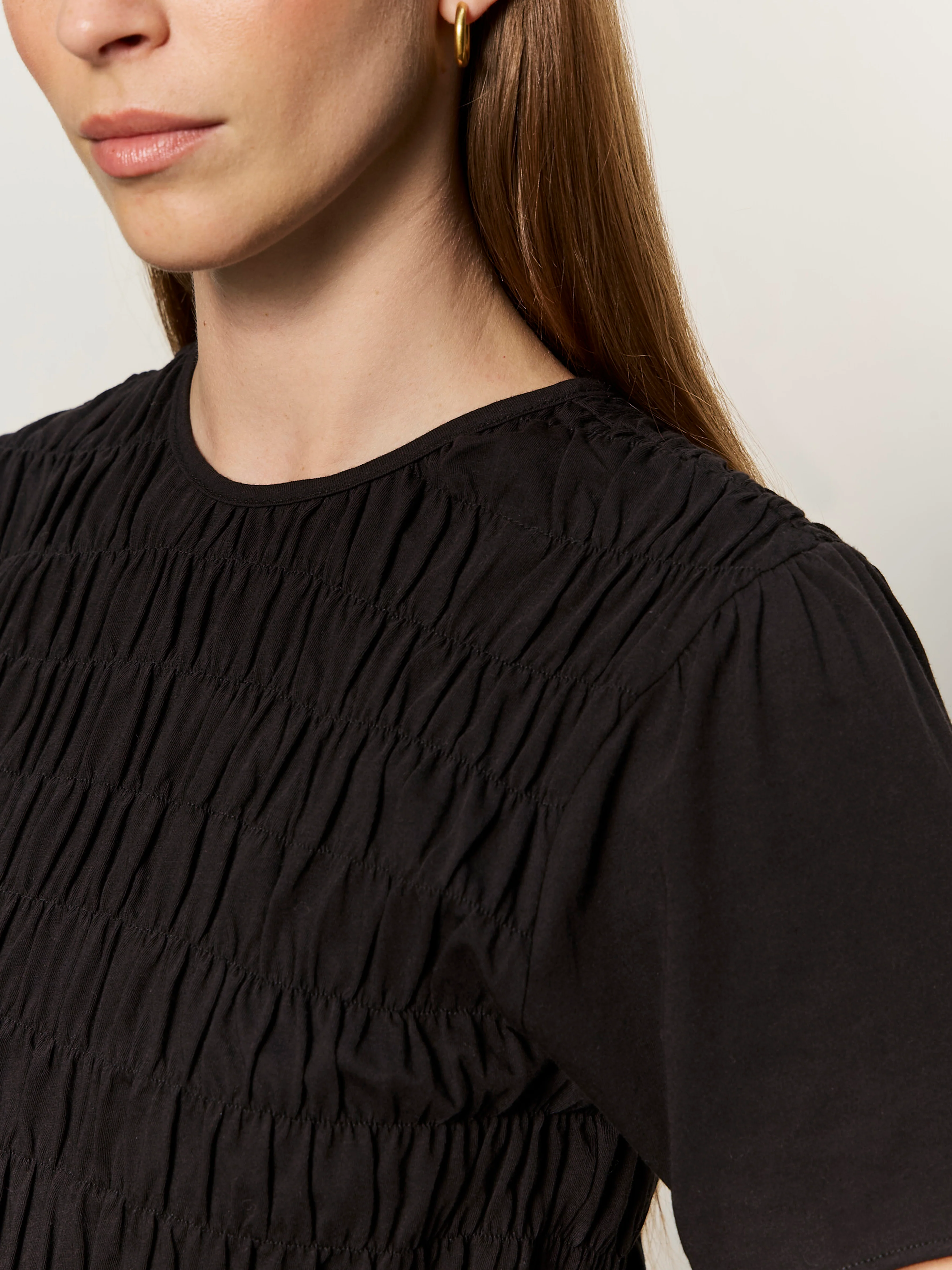 Better Together Smocked Top Black - Image 4