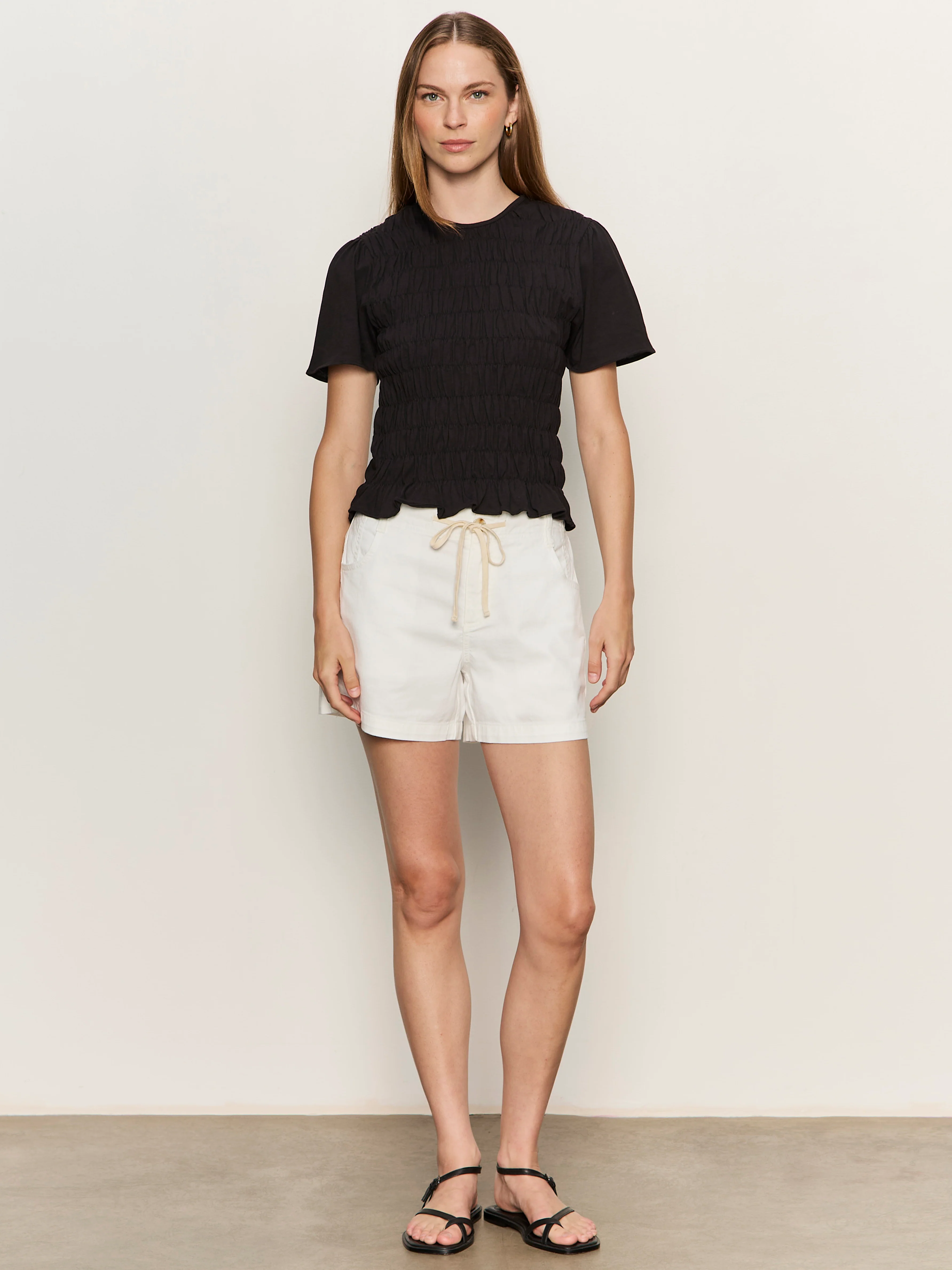 Better Together Smocked Top Black - Image 5