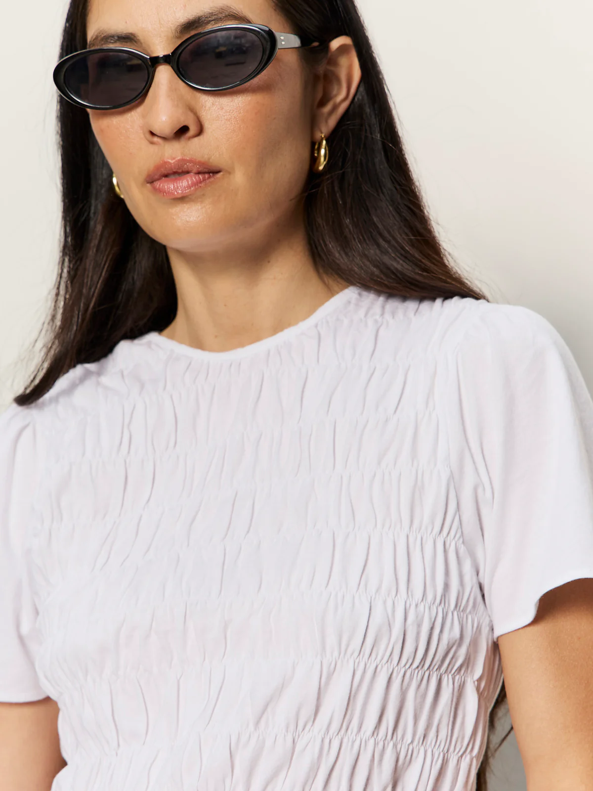 Better Together Smocked Top White - Image 4
