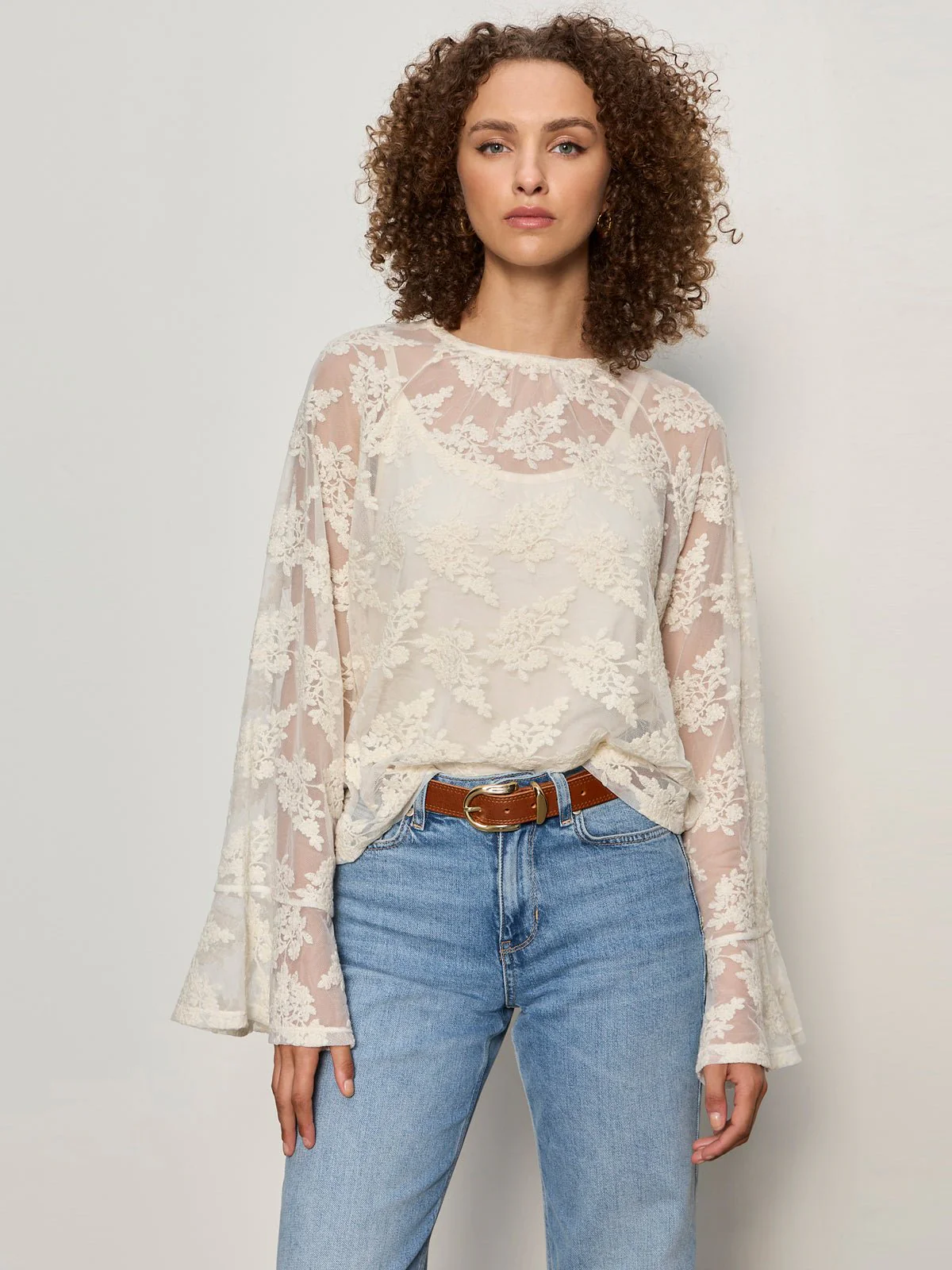 Boho Lace Top Vintage Ivory - Image 5