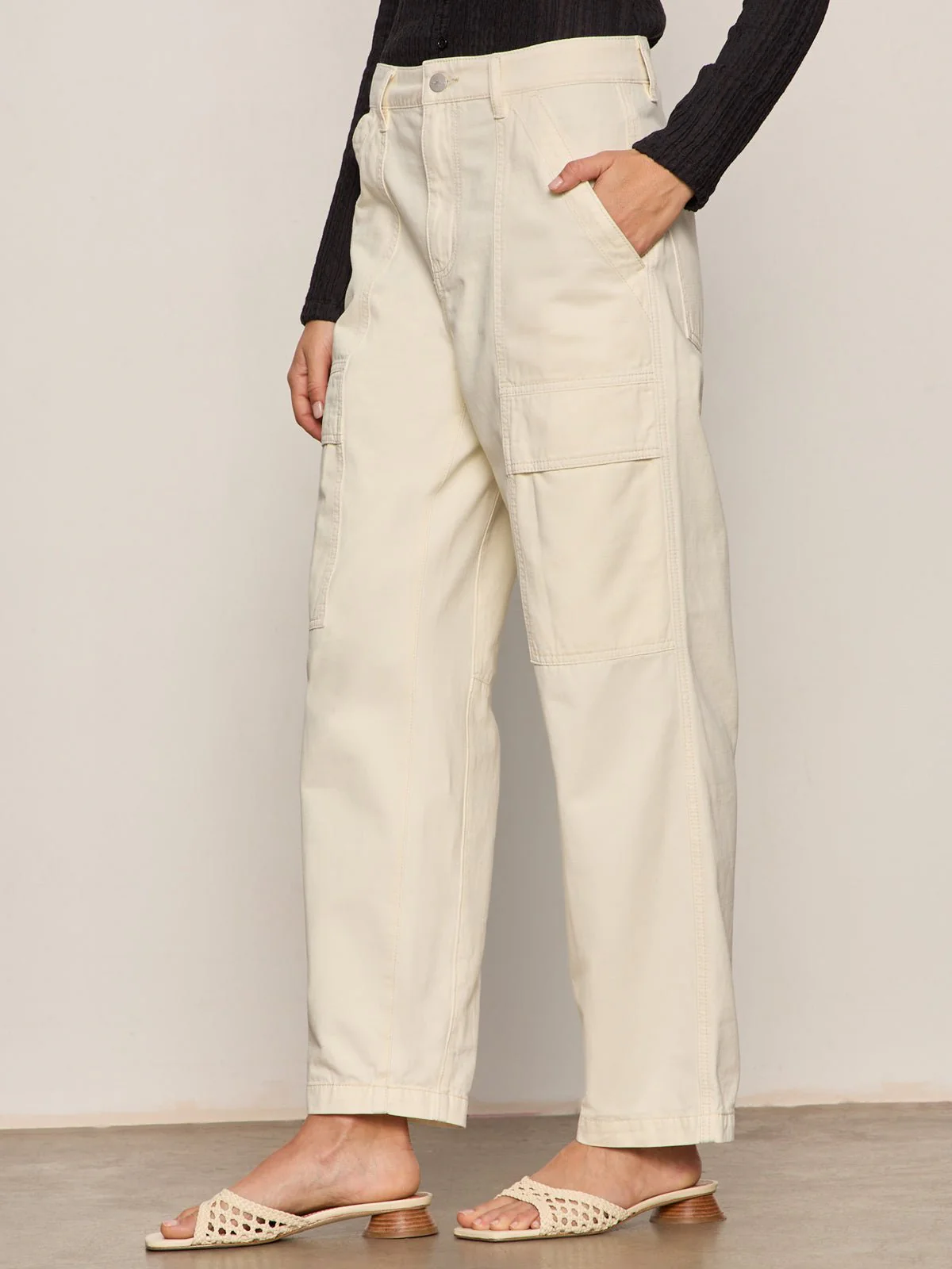 Boyfriend Utility Pant Collagen - Image 3