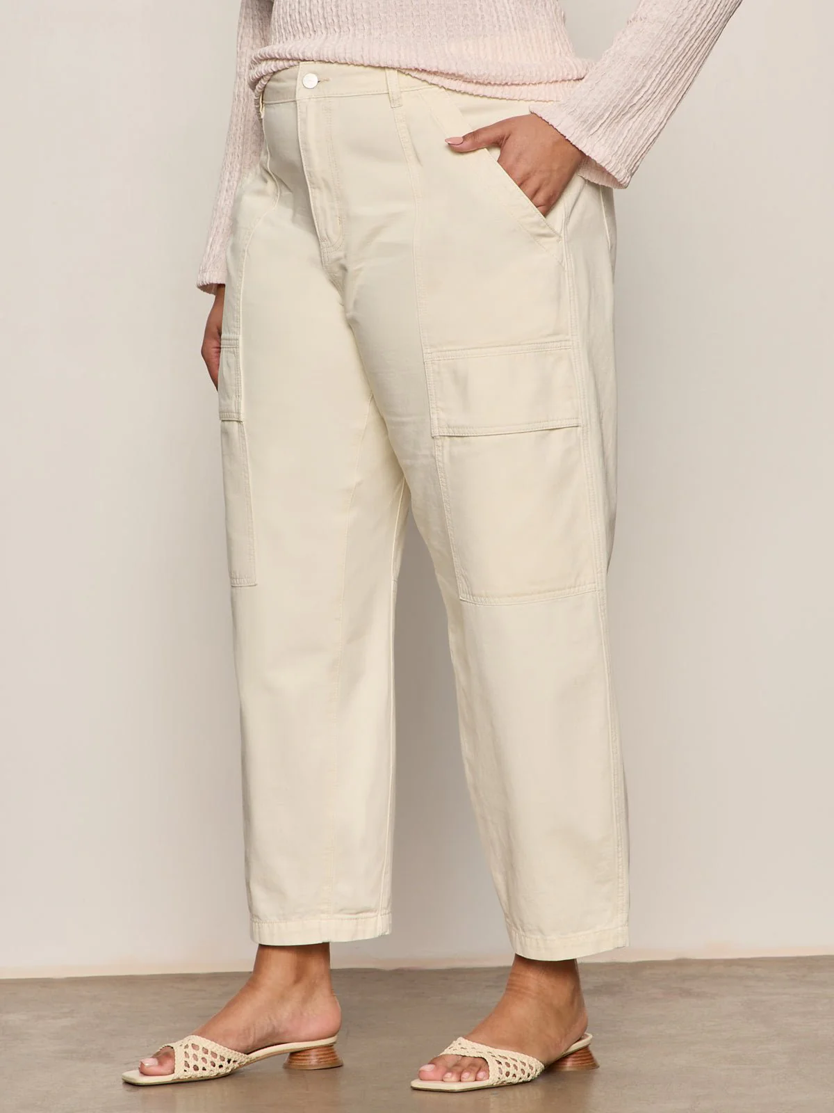 Boyfriend Utility Pant Collagen Extended Sizing - Image 4