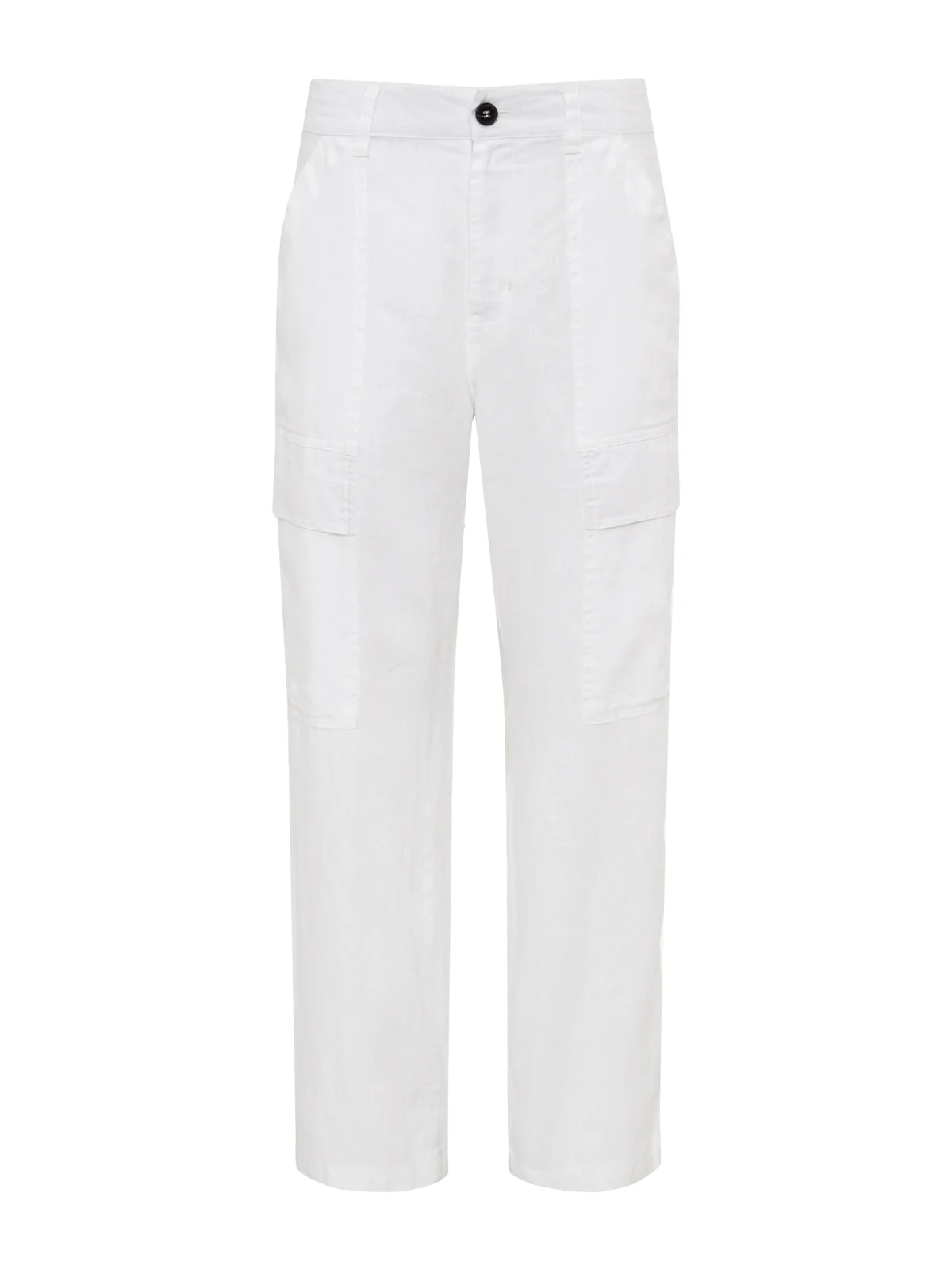 Boyfriend Linen Utility Pant White - Image 7