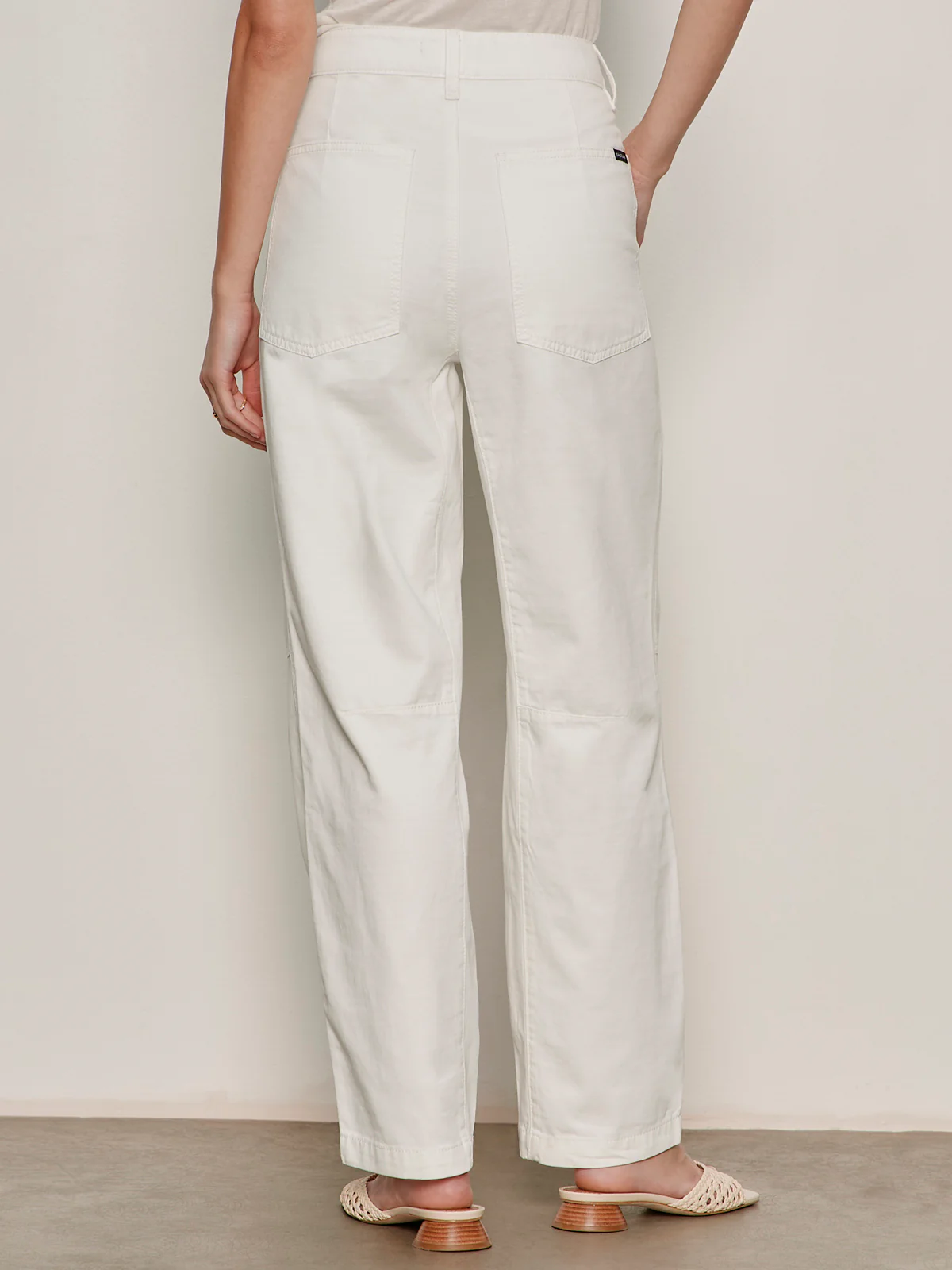 Boyfriend Utility Pant White - Image 3