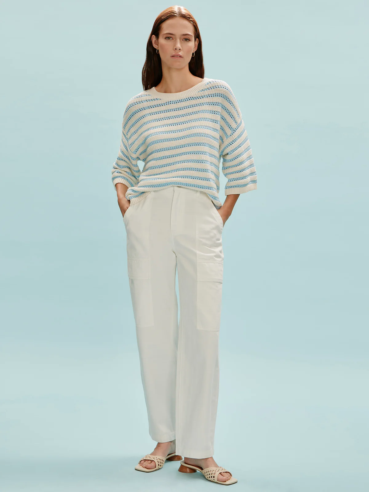 Boyfriend Utility Pant White - Image 6