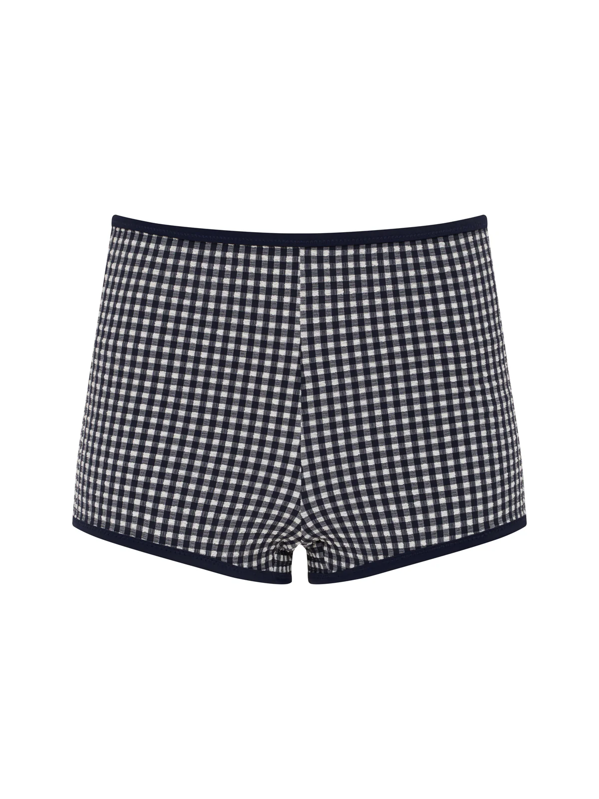 Boyshort Bikini Bottom Navy Gingham - Image 5