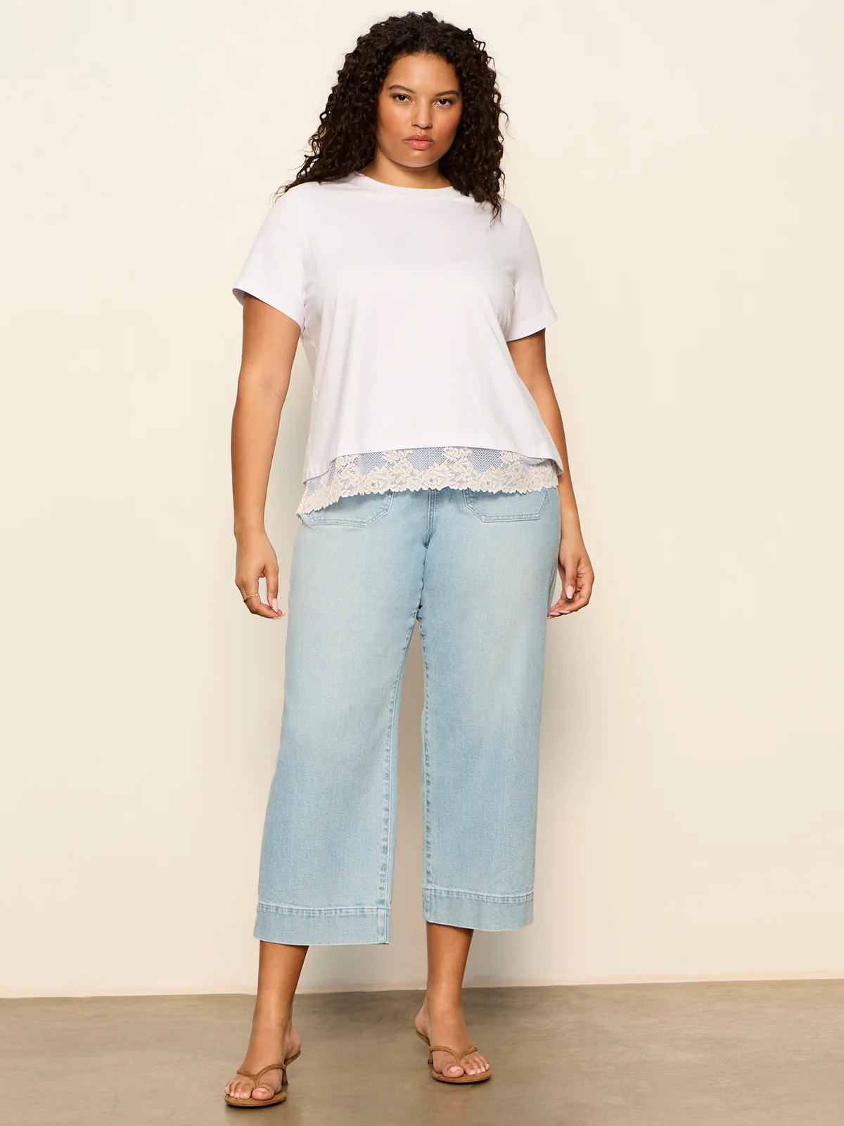 Cami Remix Tee White Extended Sizing - Image 3
