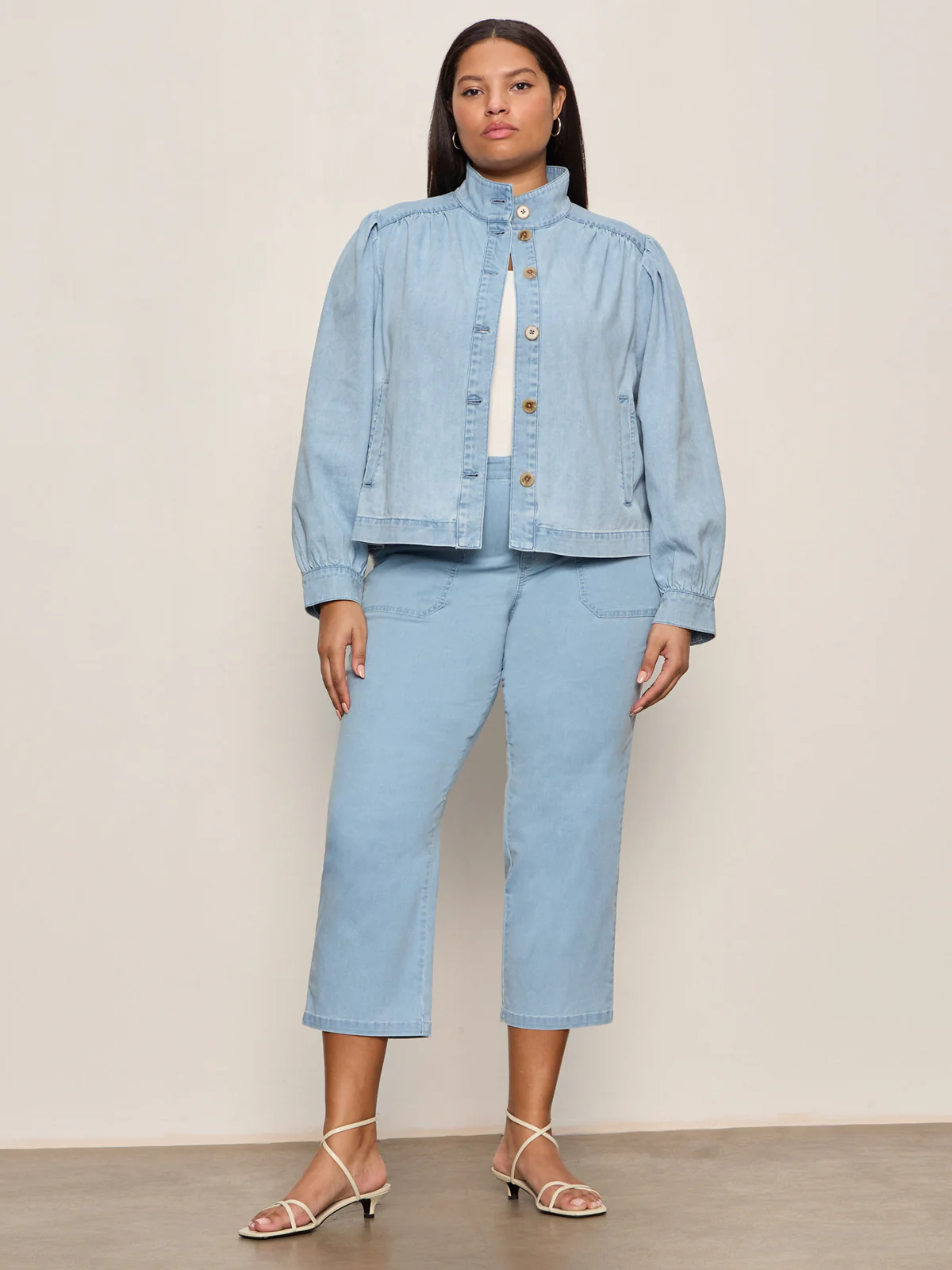 Charlotte Denim Jacket Whisper Extended Sizing - Image 5