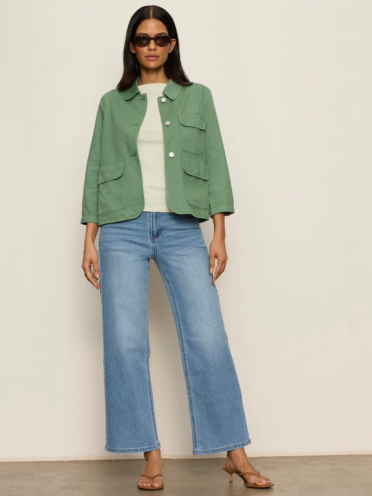Crop Chore Jacket Green Juice - Image 5