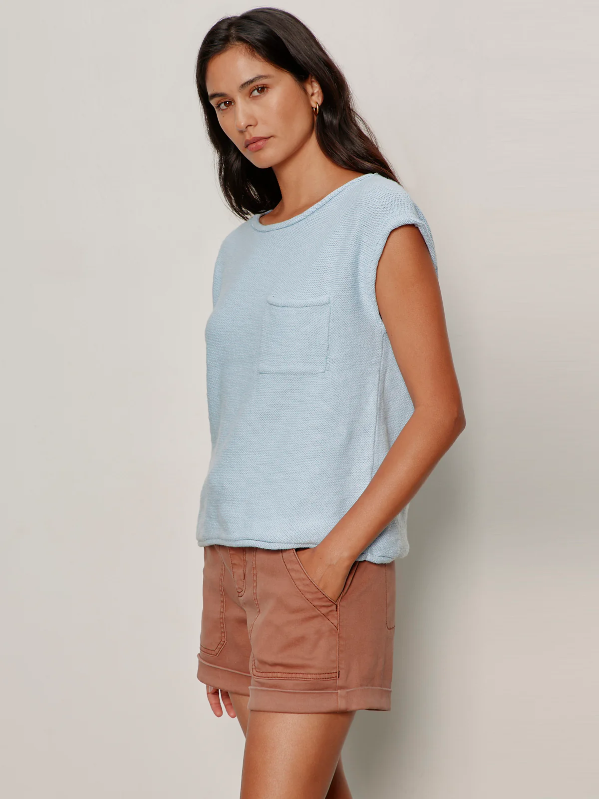 Easy Sweater Tee Blue Aura - Image 3