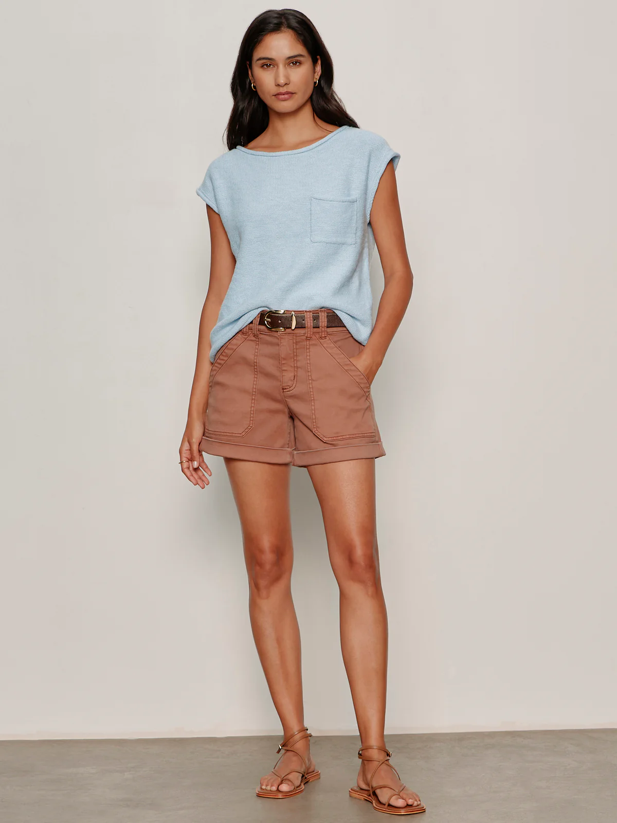 Easy Sweater Tee Blue Aura - Image 5