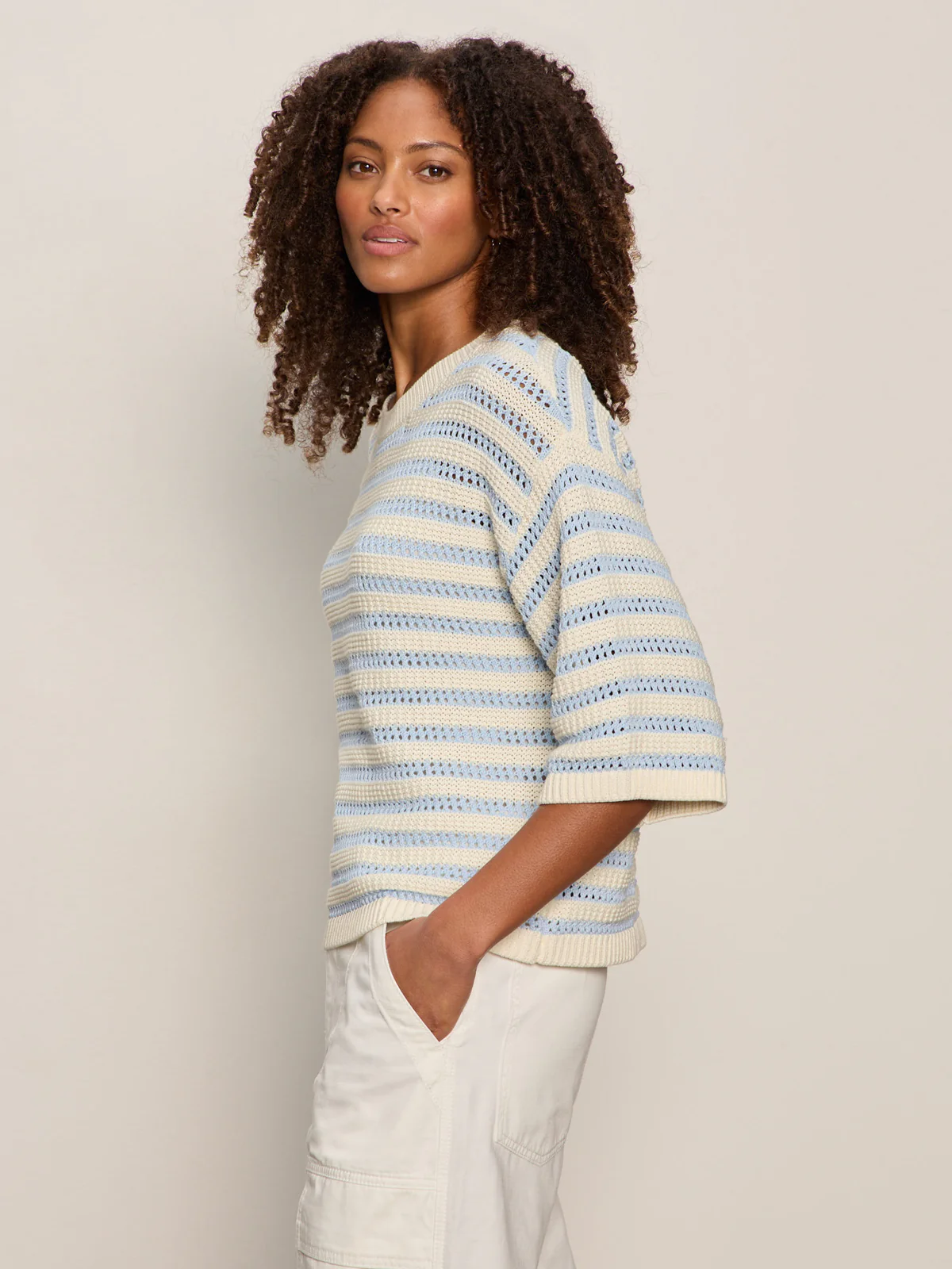 Elle Sweater Tee Blue Aura/Collagen - Image 4