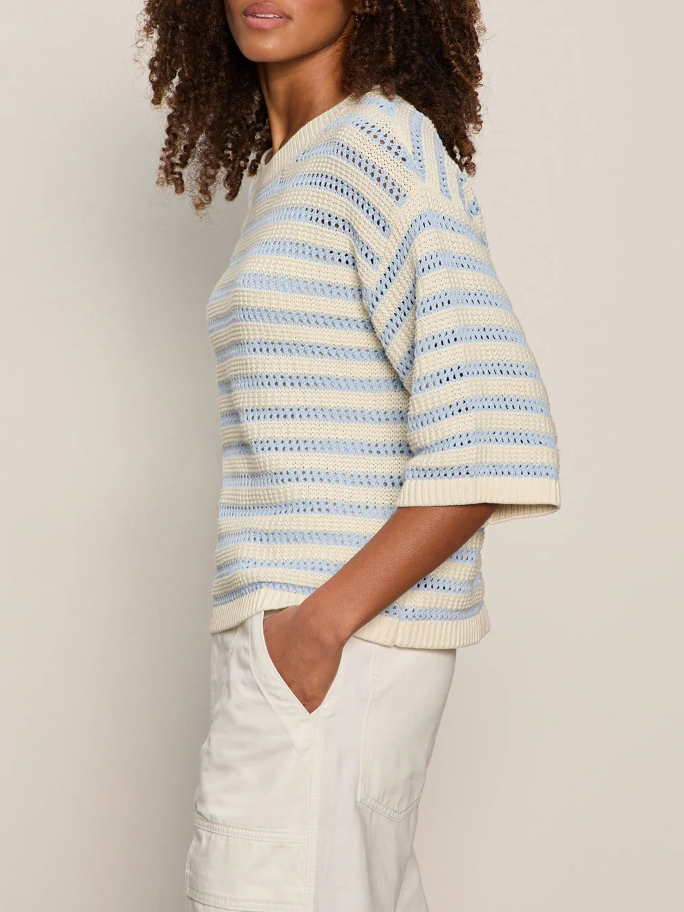 Elle Sweater Tee Blue Aura/Collagen Petite Sizing - Image 3