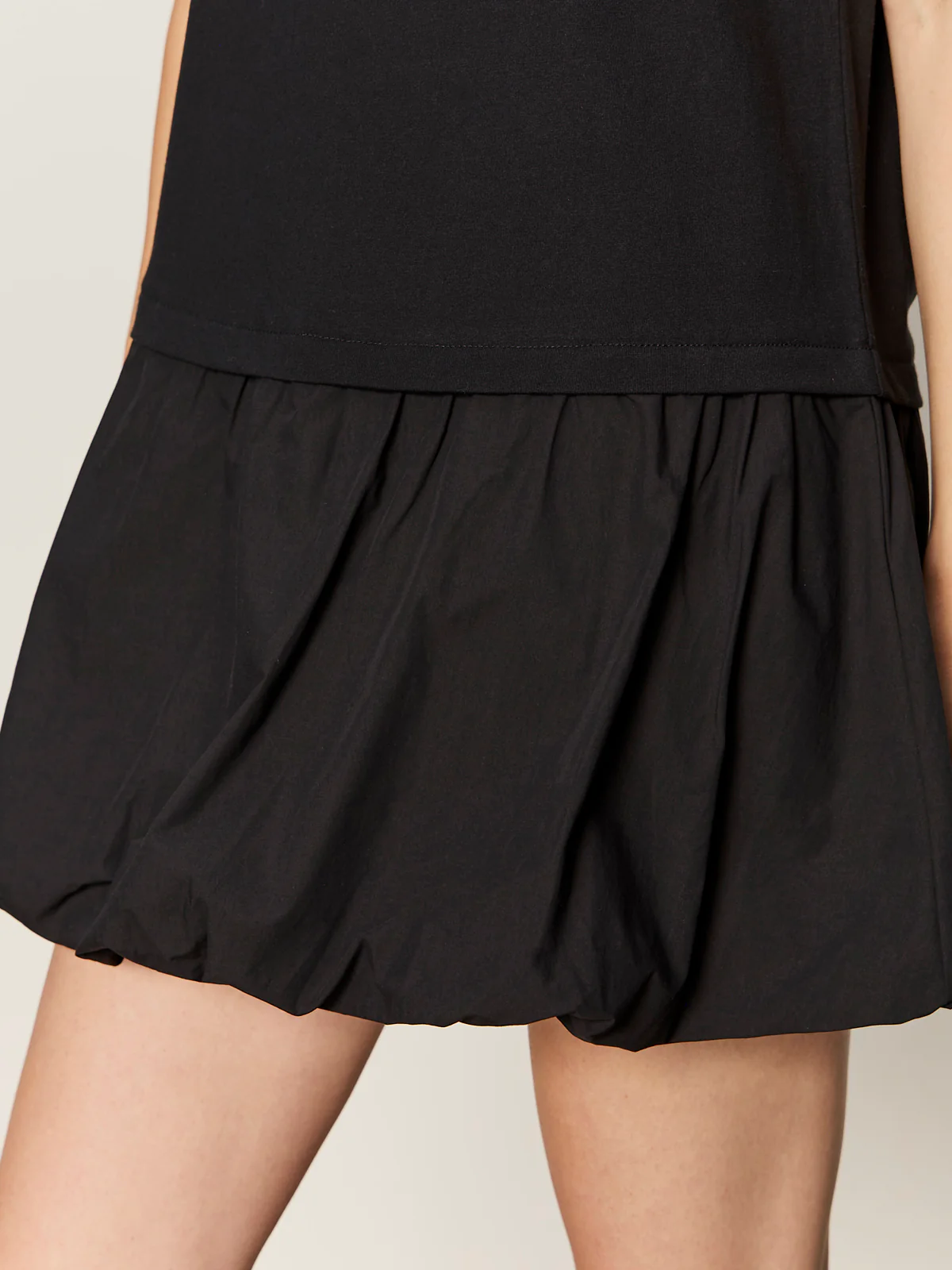 For Keeps Bubble T-shirt Dress Black - Image 4