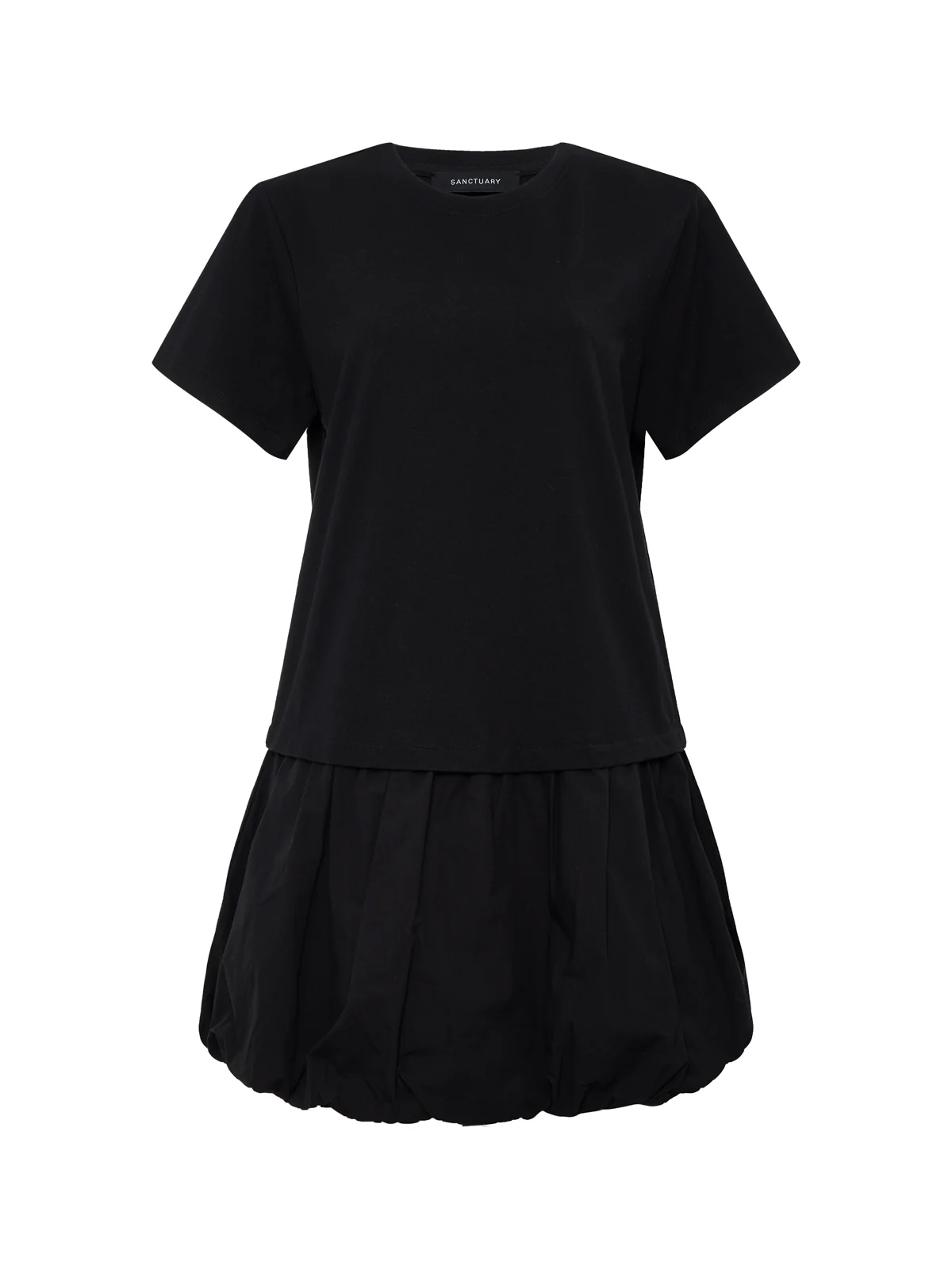 For Keeps Bubble T-shirt Dress Black - Image 6
