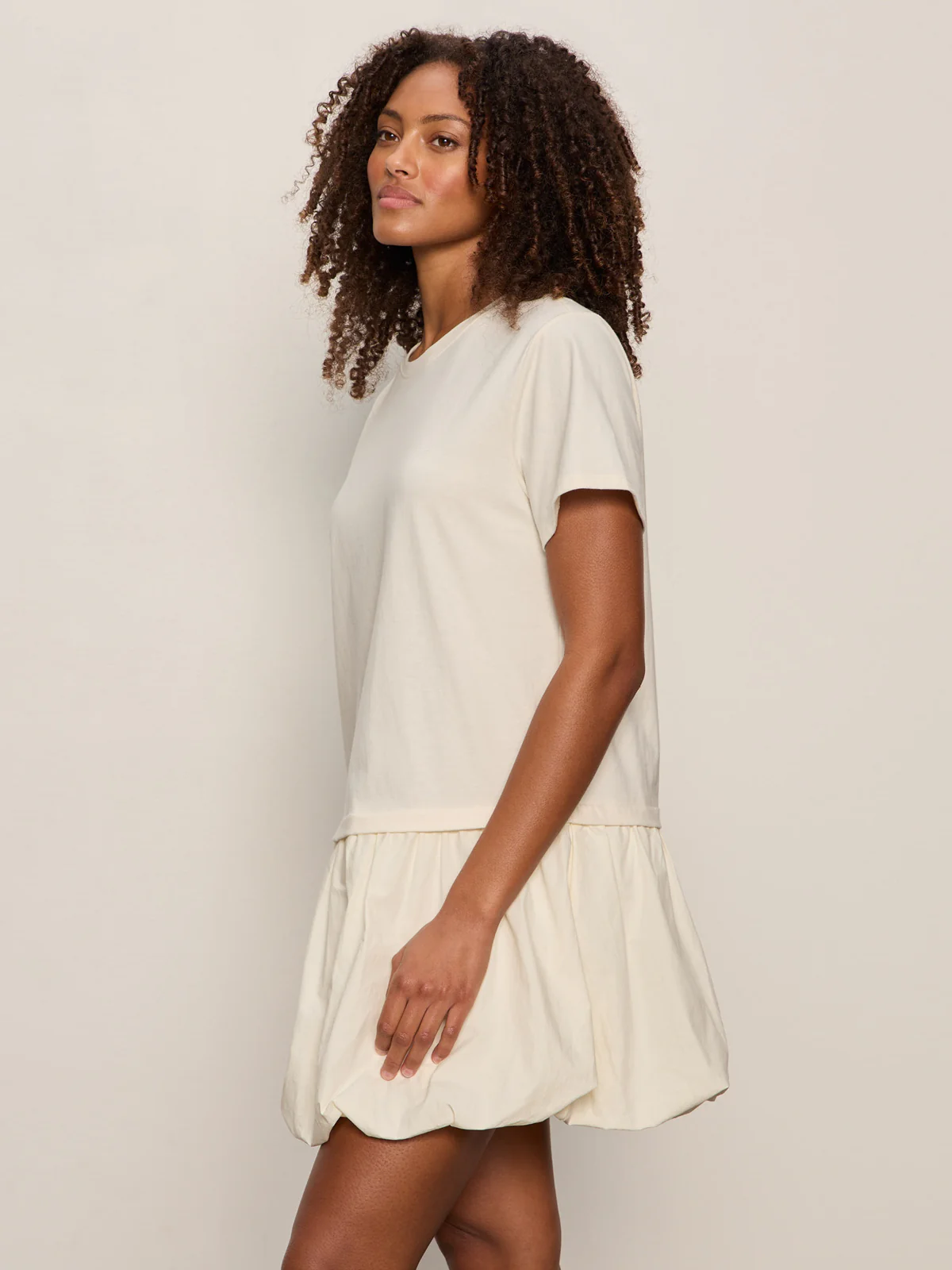 For Keeps Bubble T-shirt Dress Collagen - Image 3