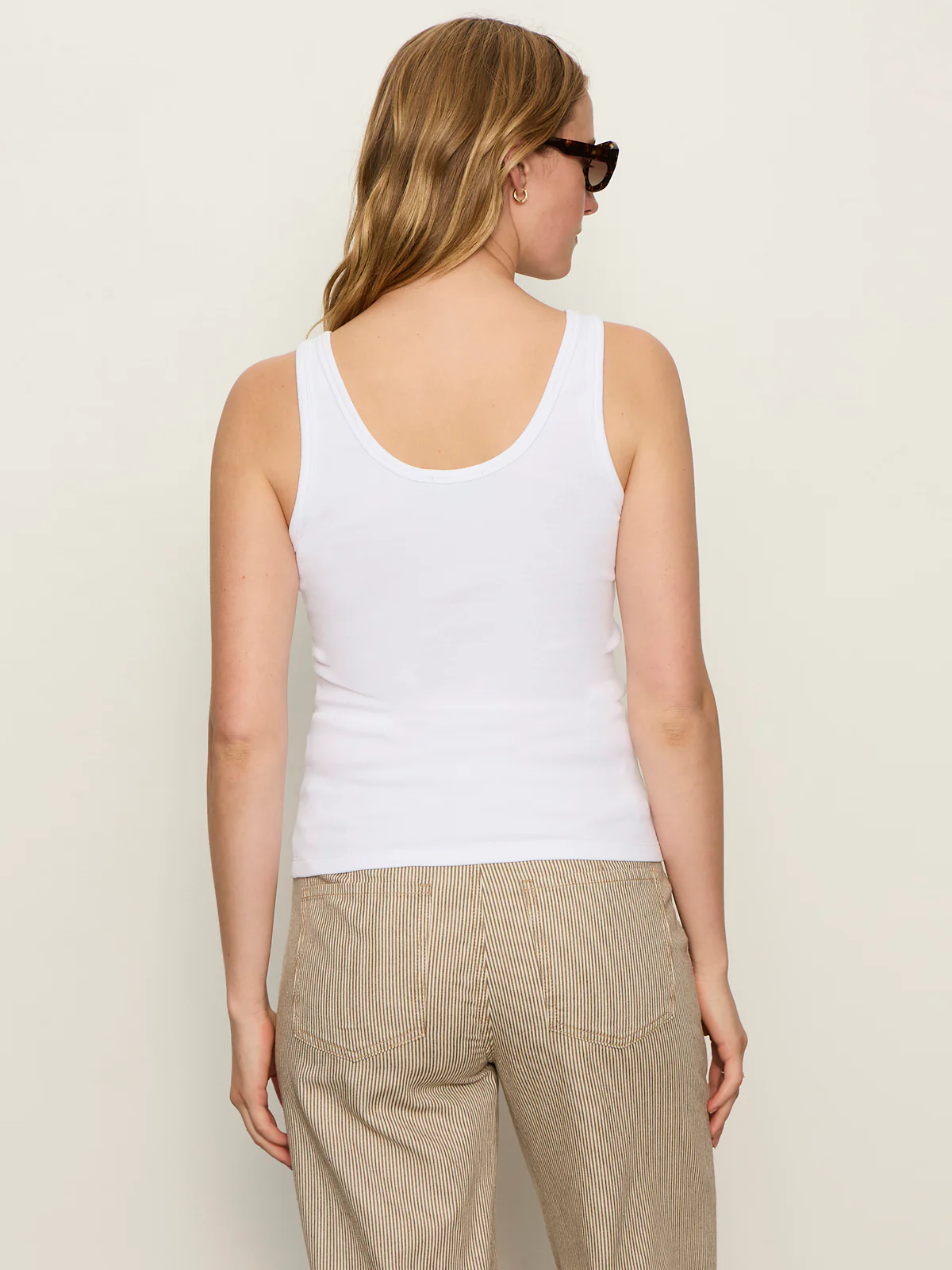 Go-To Lace Up Tank White - Image 5