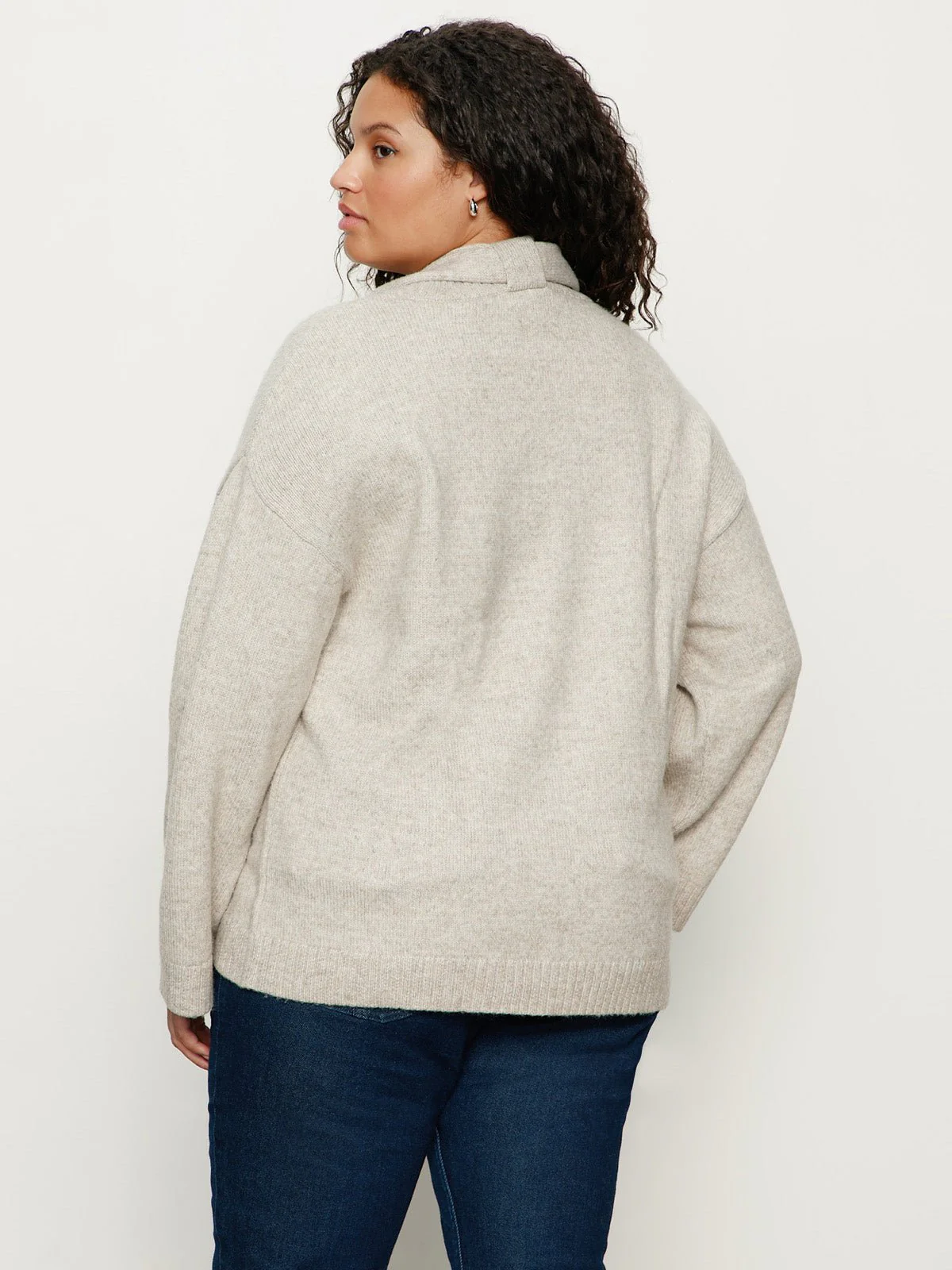 Go-To Sweater Heather Wheat Extended Sizing - Image 4