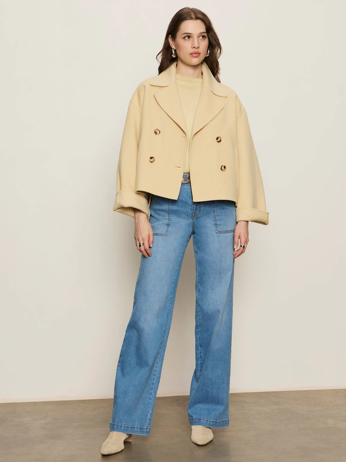Karlie Wool Jacket Buttercream - Image 5