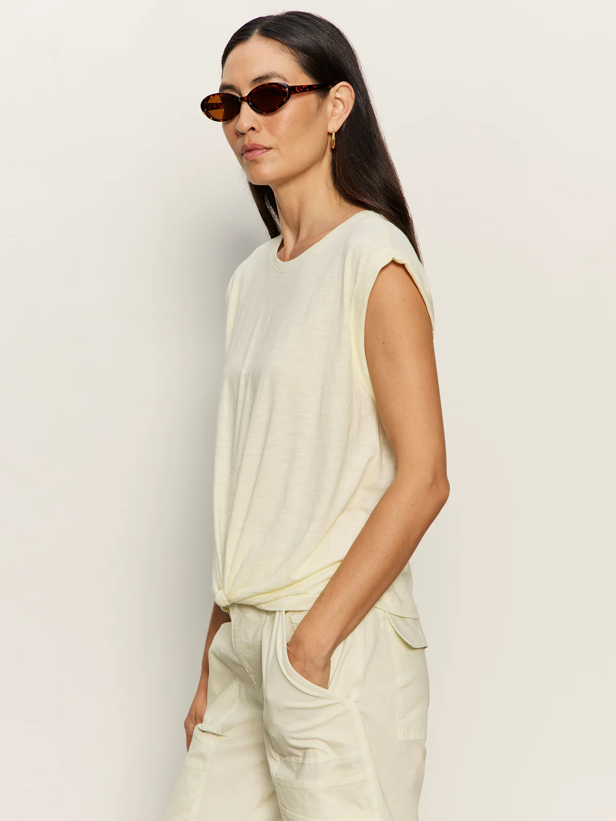 Knotted Muscle Tee Lemon Drop - Image 3