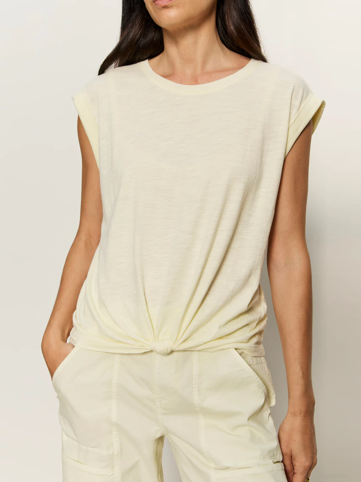 Knotted Muscle Tee Lemon Drop - Image 4