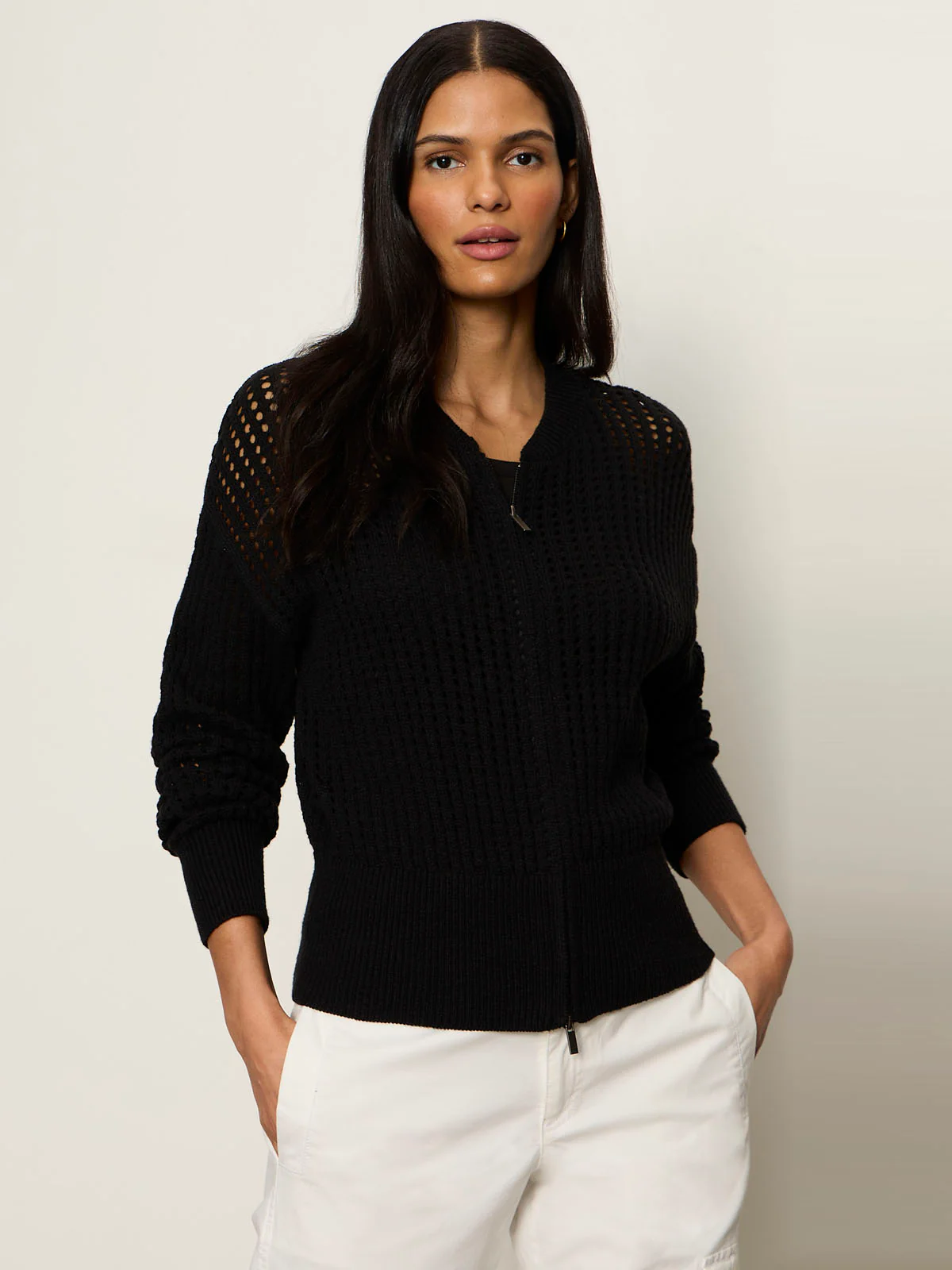 Laguna Openwork Bomber Black - Image 2