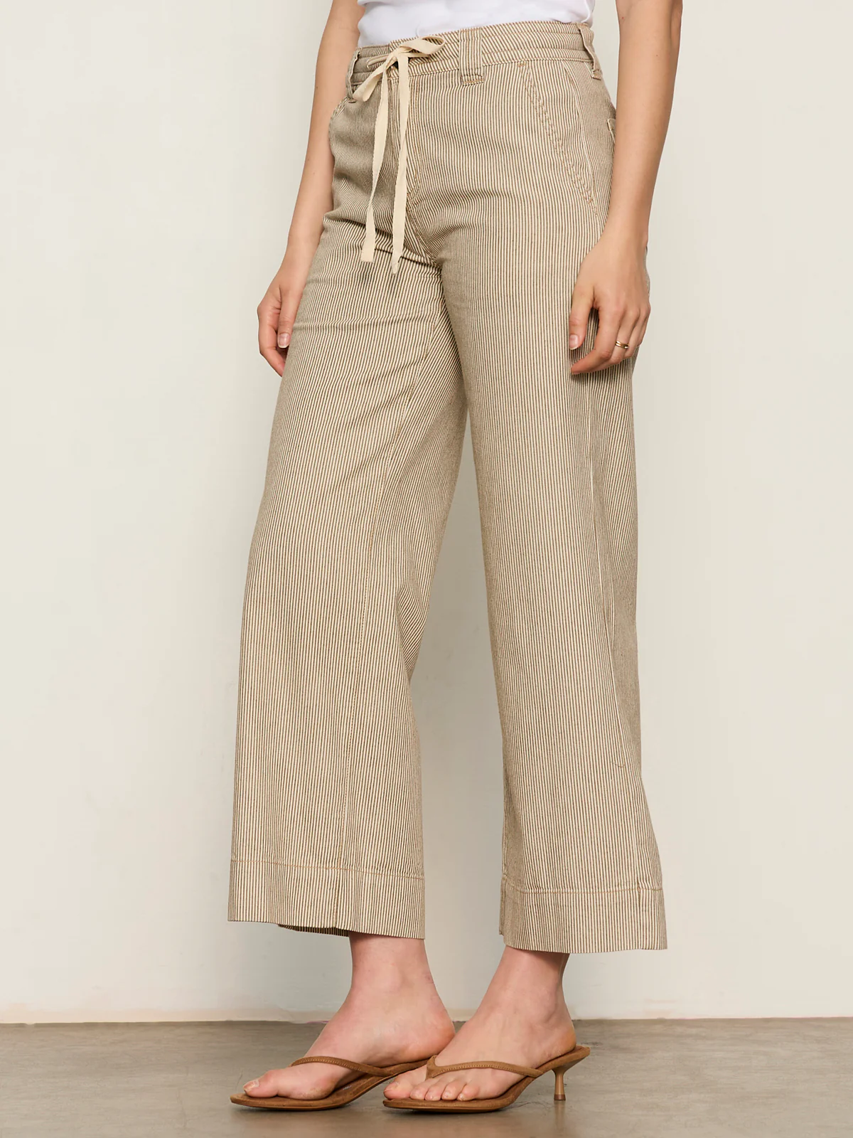 Lily Stripe Cropped Pant Lido Stripe - Image 4