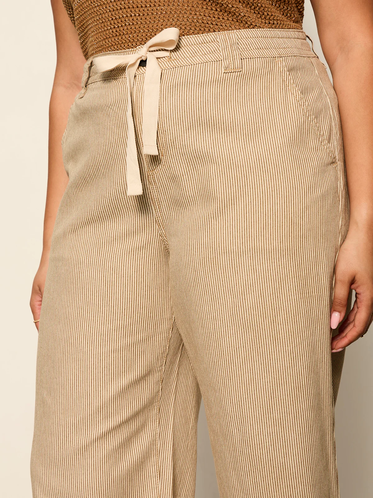 Lily Stripe Cropped Pant Lido Stripe Extended Sizing - Image 4