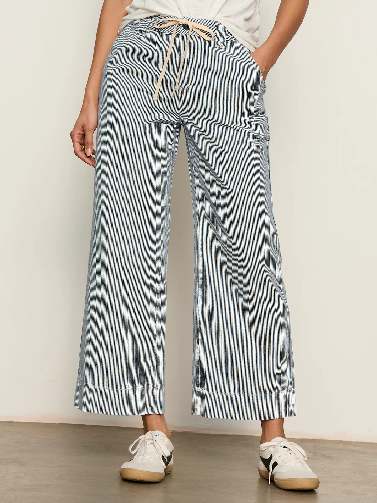 Lily Stripe Cropped Pant Yacht Stripe - Image 2