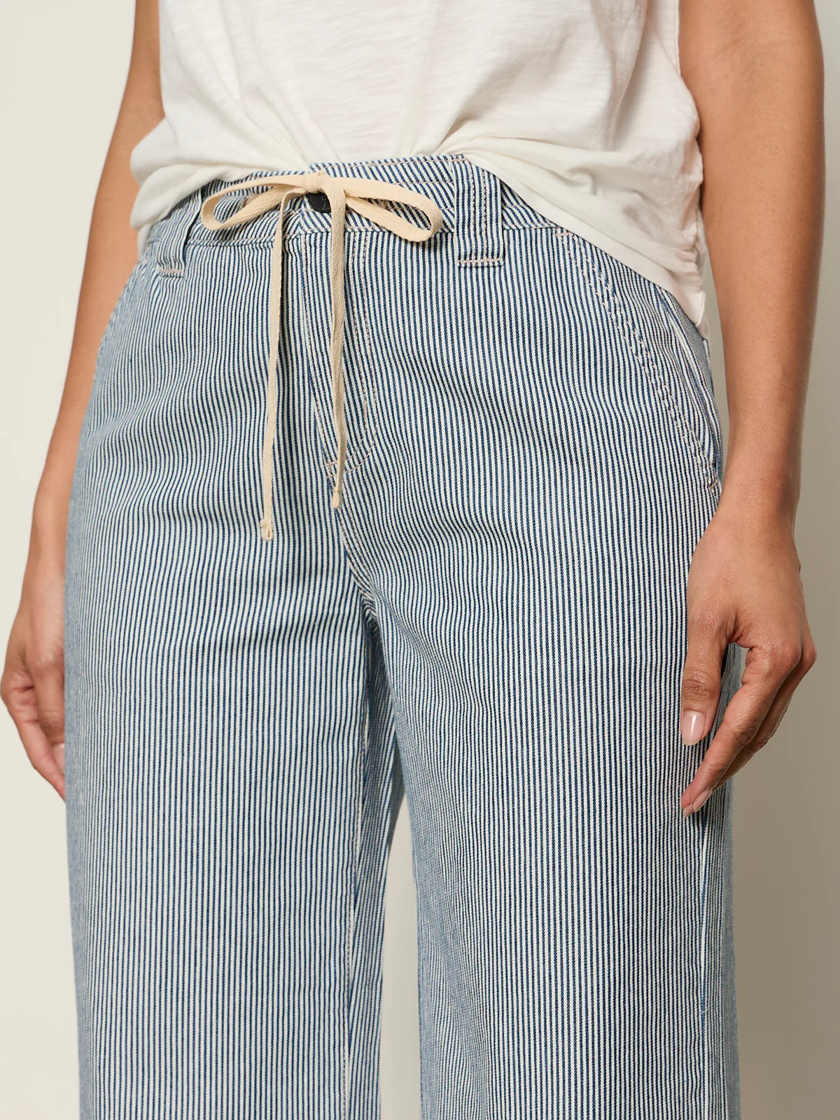 Lily Stripe Cropped Pant Yacht Stripe - Image 3