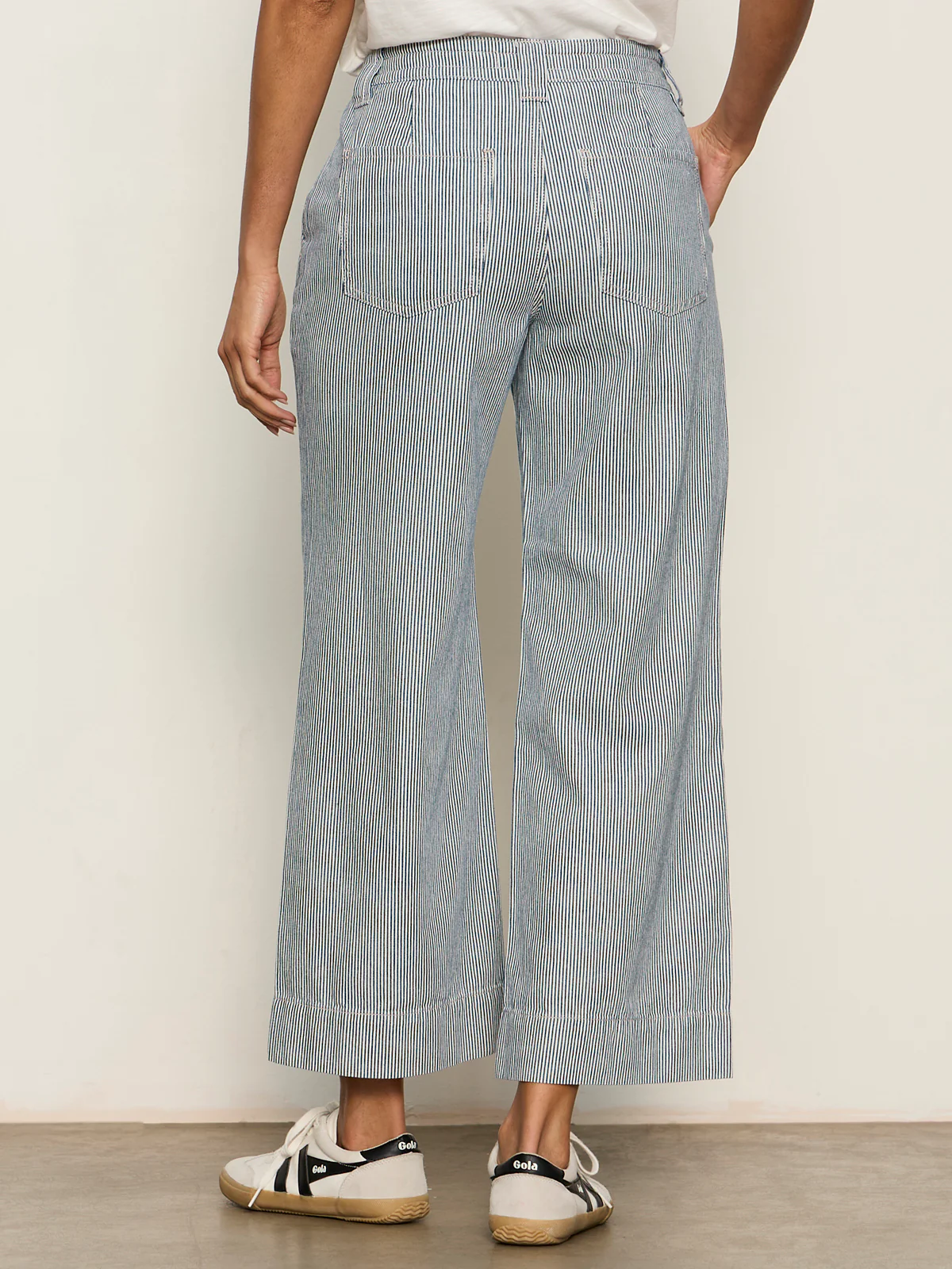 Lily Stripe Cropped Pant Yacht Stripe - Image 5