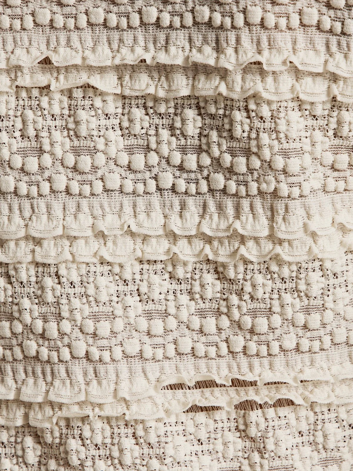 Lovely Lace Button Front Top Vintage Ivory - Image 6