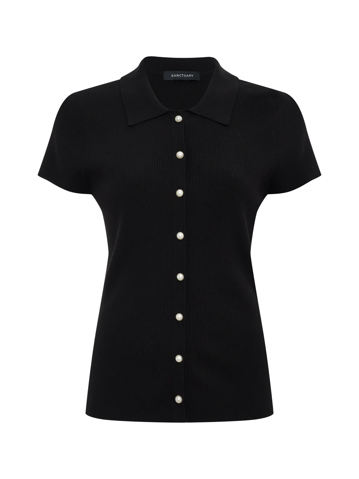 Lover Girl Ribbed Sweater Black - Image 6