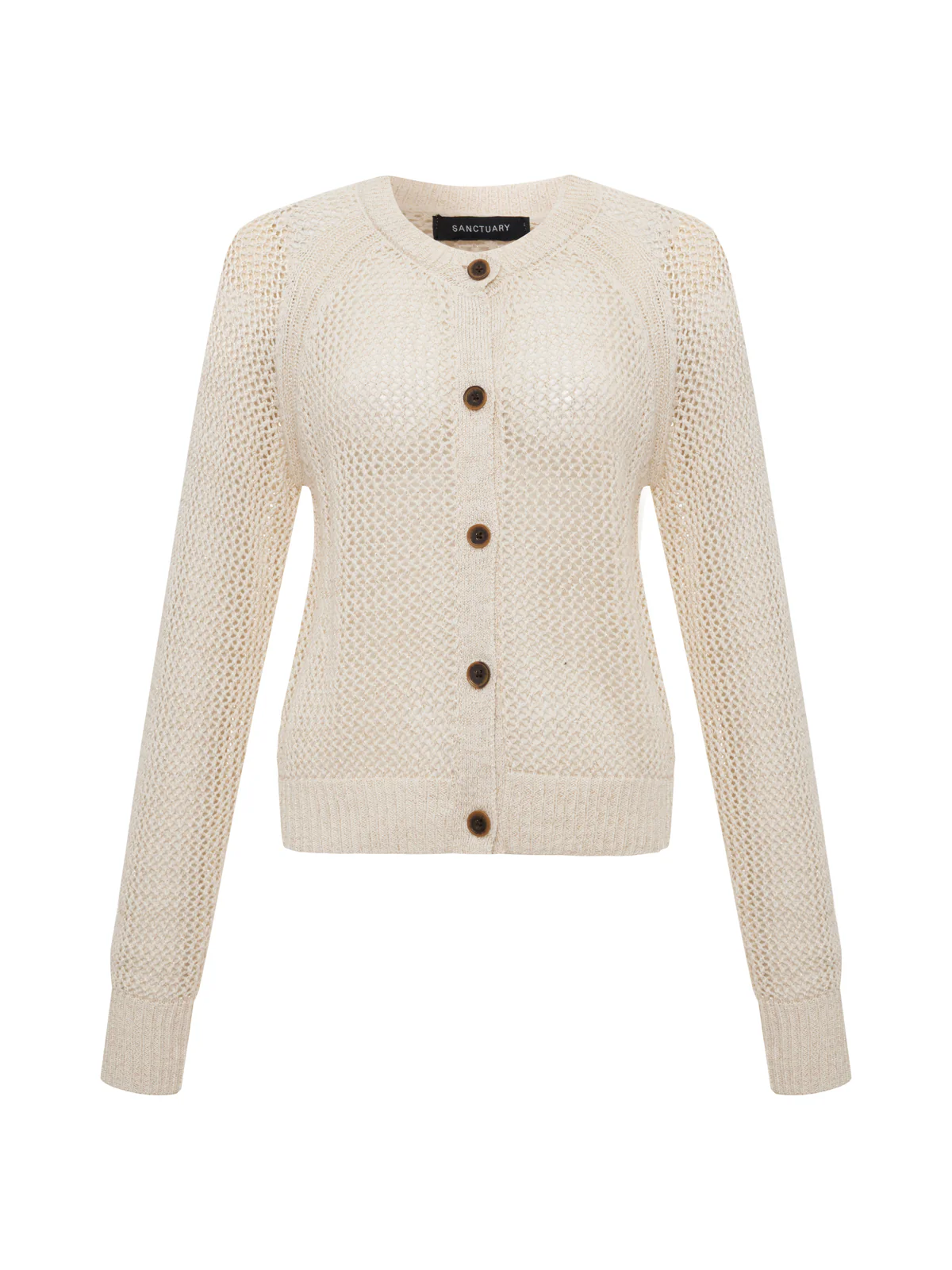 Metallic Open Knit Cardi Collagen - Image 8