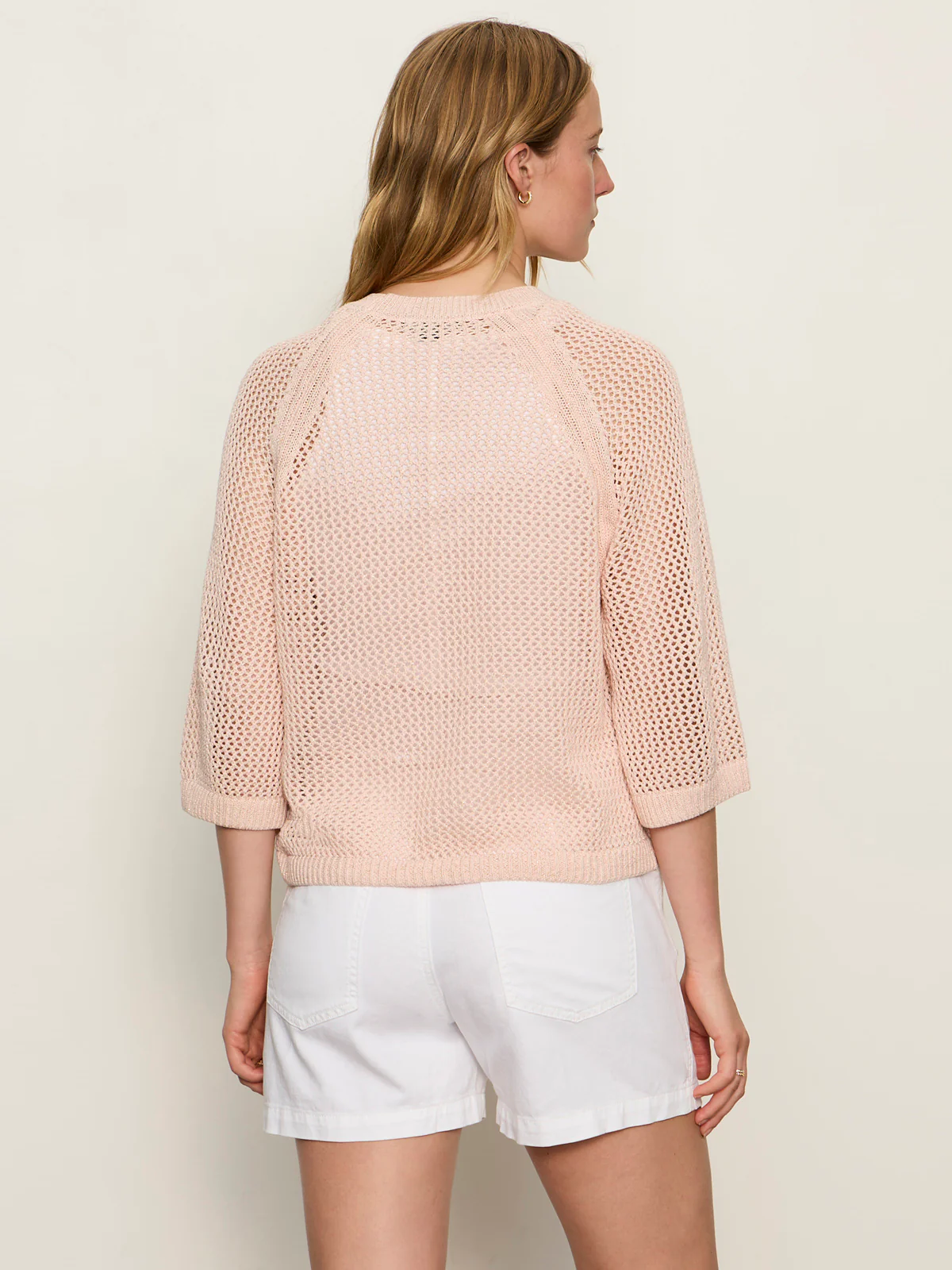 Metallic Sweater Tee Washed Salmon - Image 3