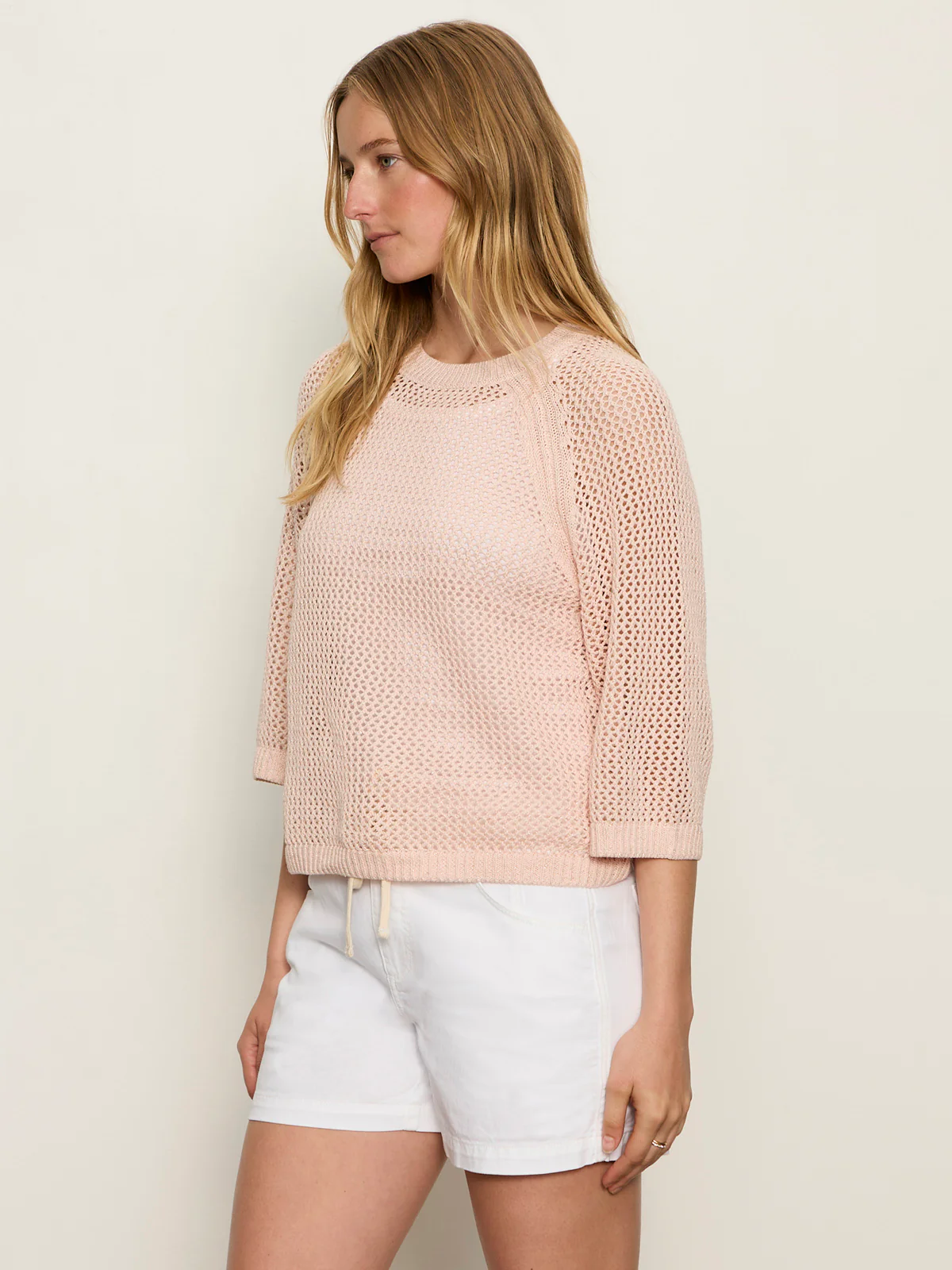 Metallic Sweater Tee Washed Salmon - Image 4