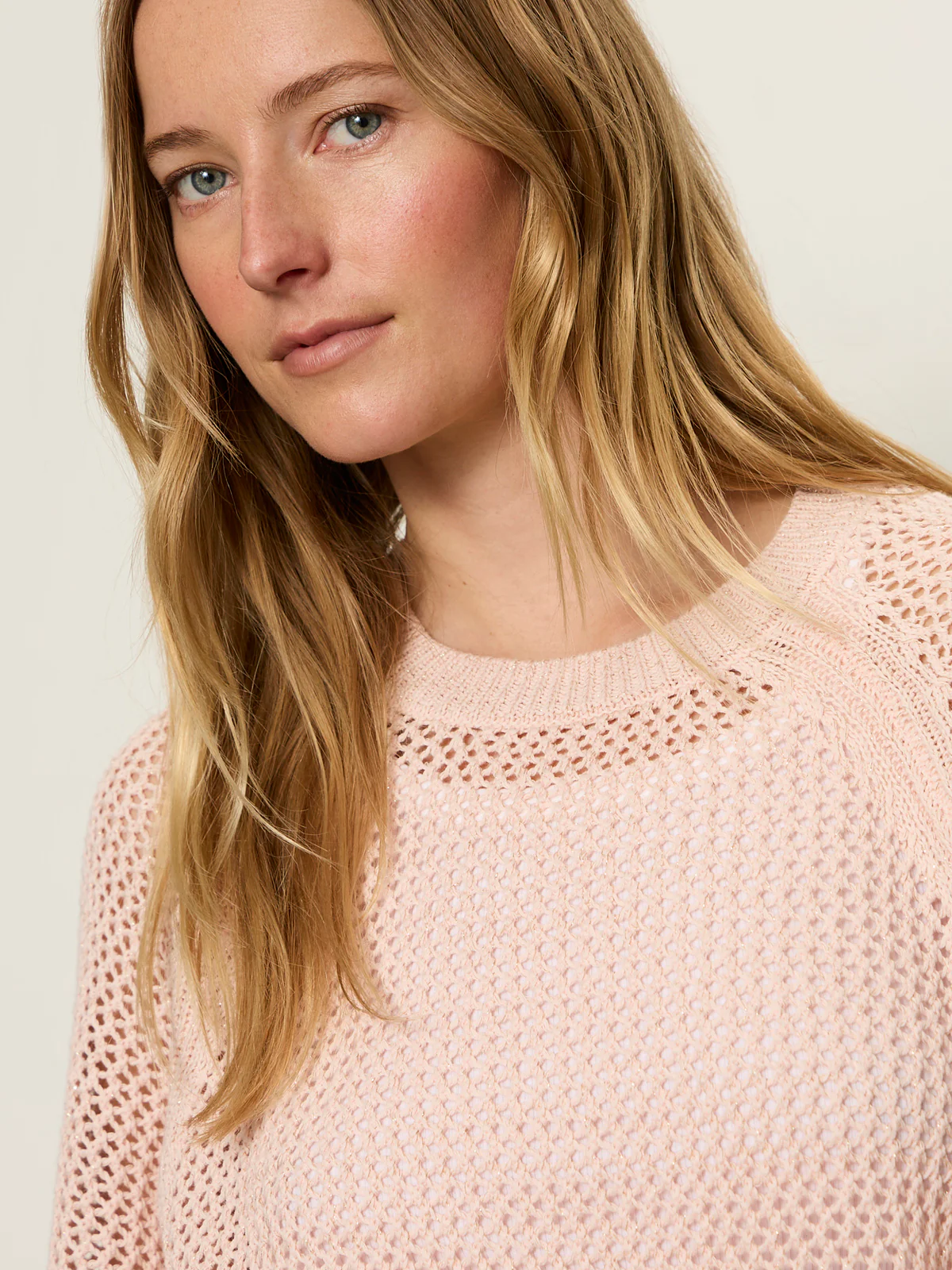 Metallic Sweater Tee Washed Salmon - Image 5