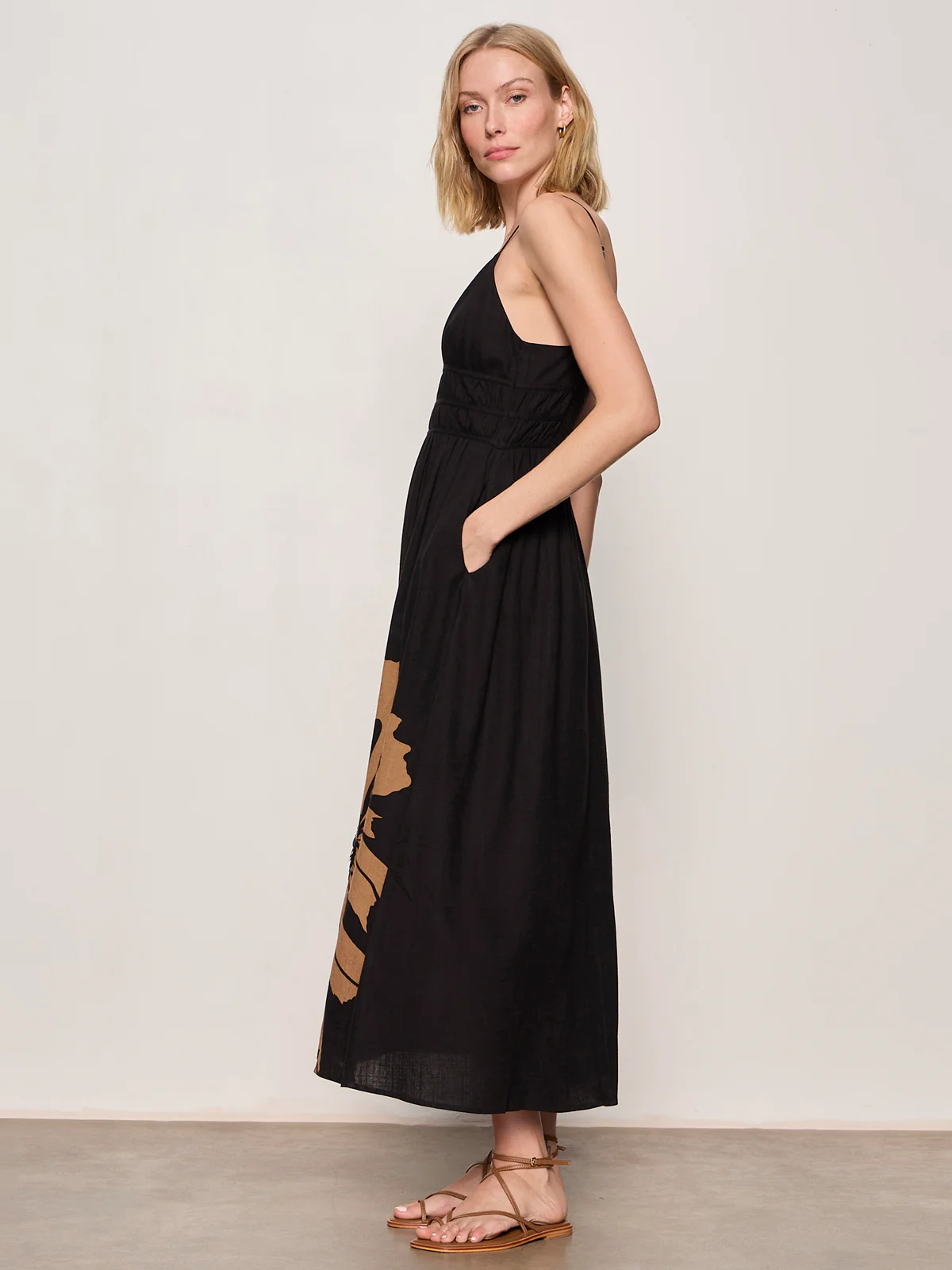 Mira Embellished Volume Dress Macro Lotus - Image 4